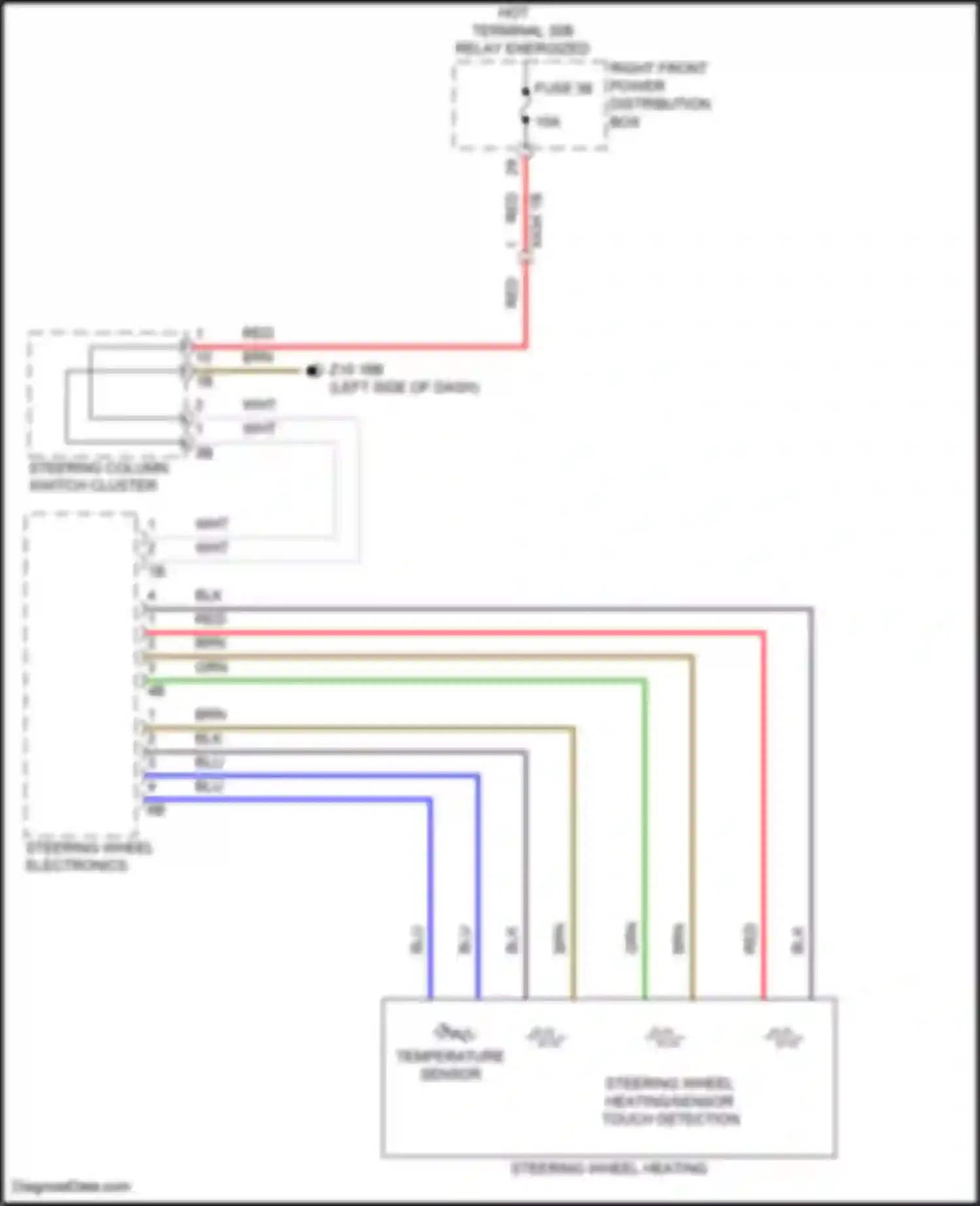Wiring diagram temperature sensor for BMW 7 series G70 (2022-2024) (6 of 13)