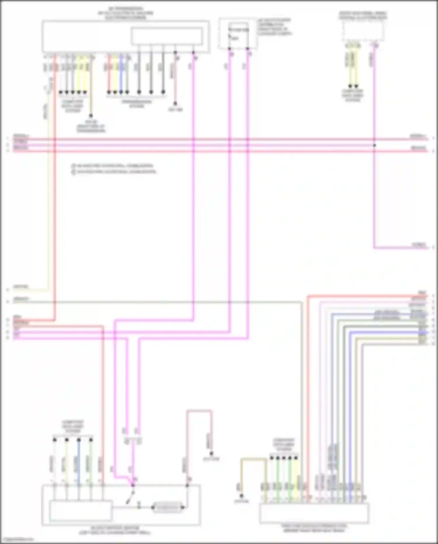 Wiring diagram transmissions system for BMW 7 series G70 (2022-2024) (2 of 3)