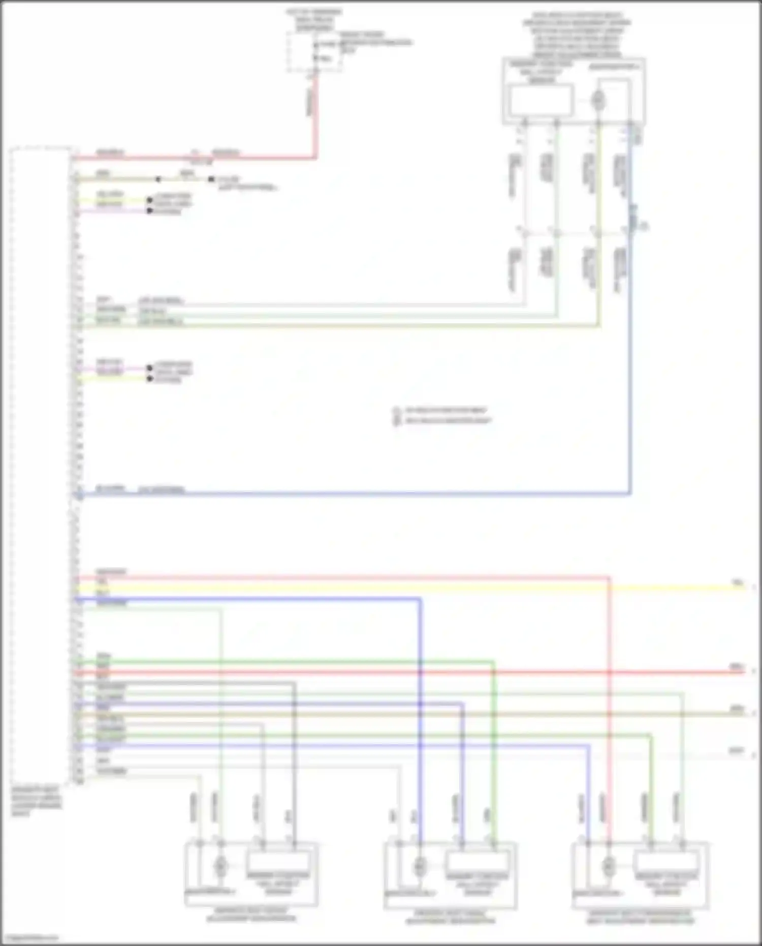 Wiring diagram w/ multi- function seat for BMW 7 series G70 (2022-2024) (1 of 5)