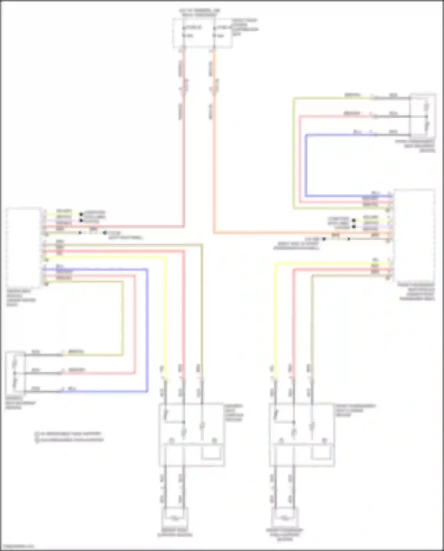 Wiring diagram w/ removable thigh support for BMW 7 series G70 (2022-2024) (1 of 1)