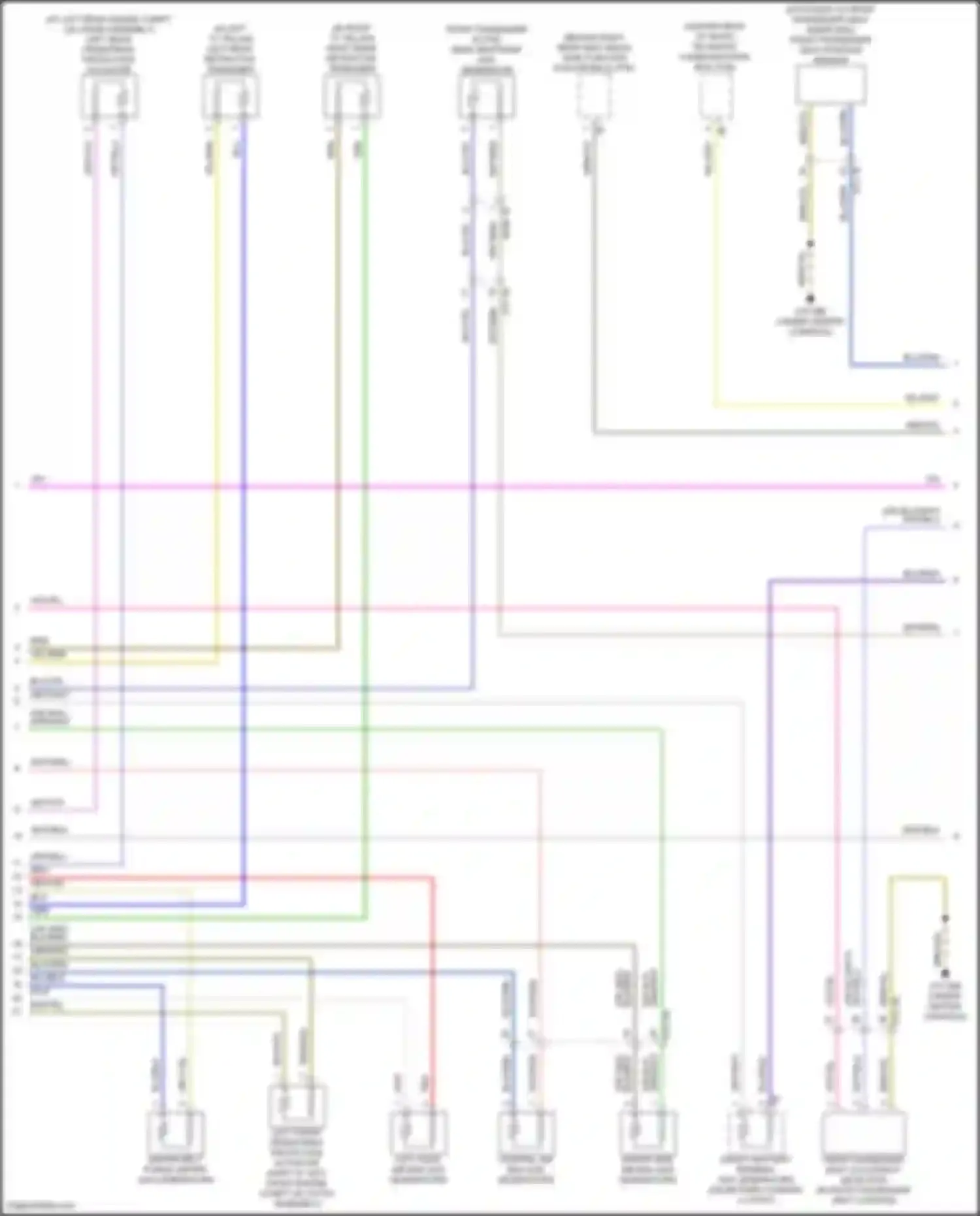 Wiring diagram wht/blk for BMW 7 series G70 (2022-2024) (2 of 3)