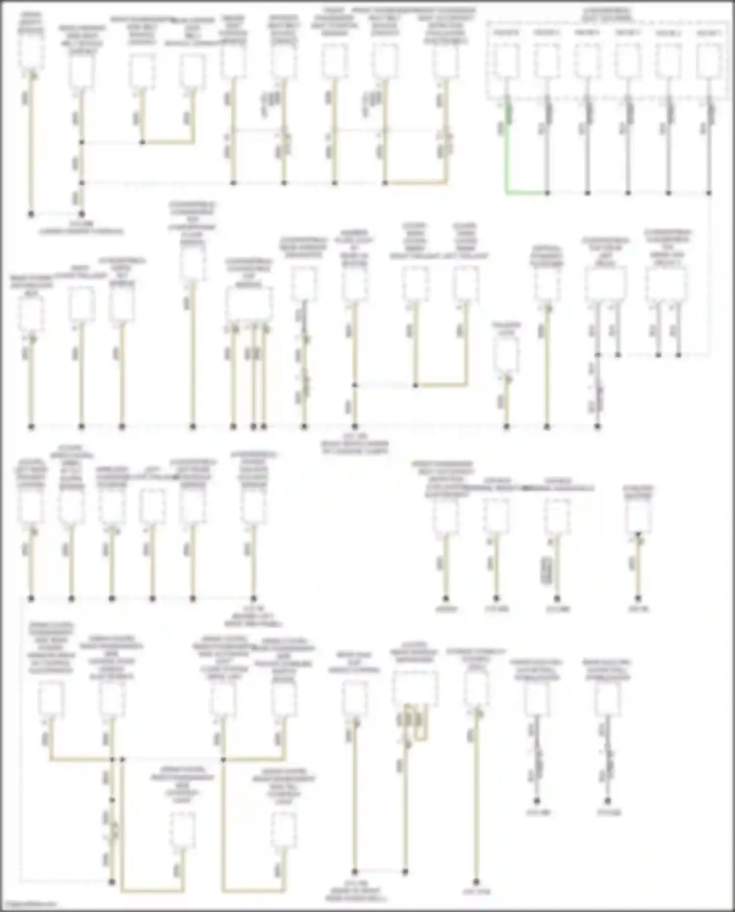 8 series Gran Coupe BMW G16 facelift (2022-2024): Ground distribution circuit (3 of 5)