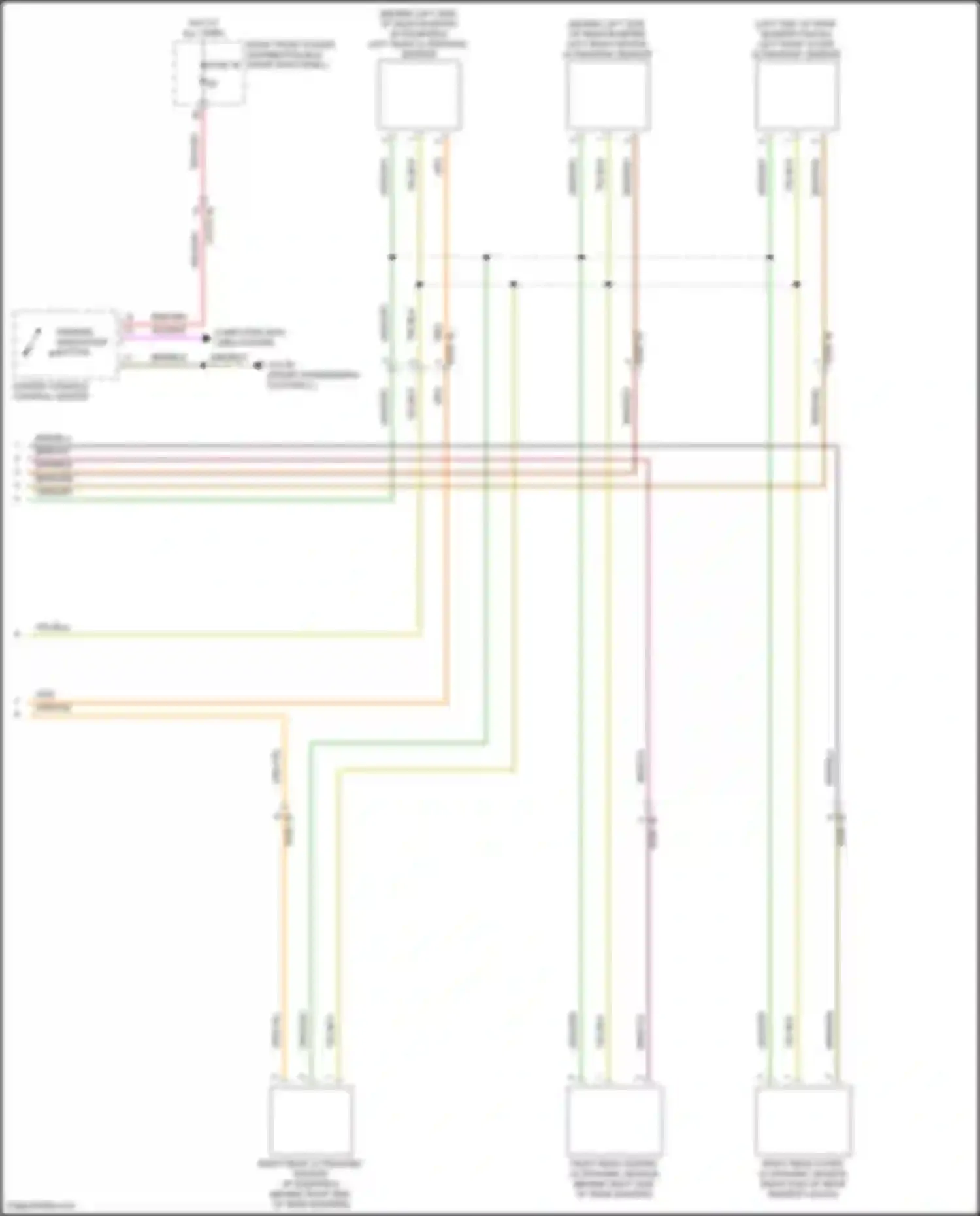 8 series Gran Coupe BMW G16 facelift (2022-2024): Parking assistant circuit (2 of 2)