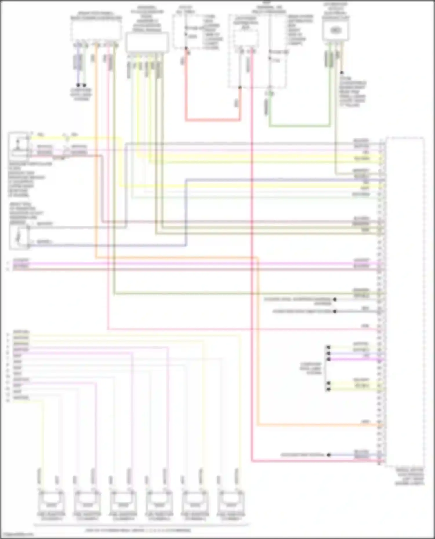 Wiring diagram accelerator pedal module for BMW 8 series Gran Coupe G16 facelift (2022-2024) (2 of 2)