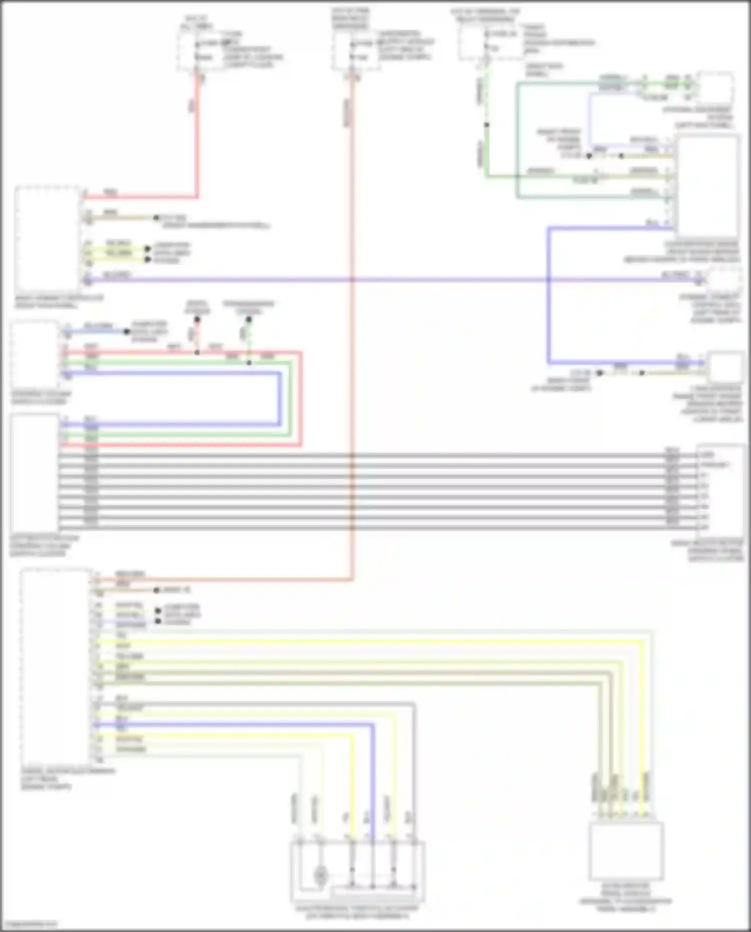 Wiring diagram accelerator pedal module for BMW 8 series Gran Coupe G16 facelift (2022-2024) (1 of 2)