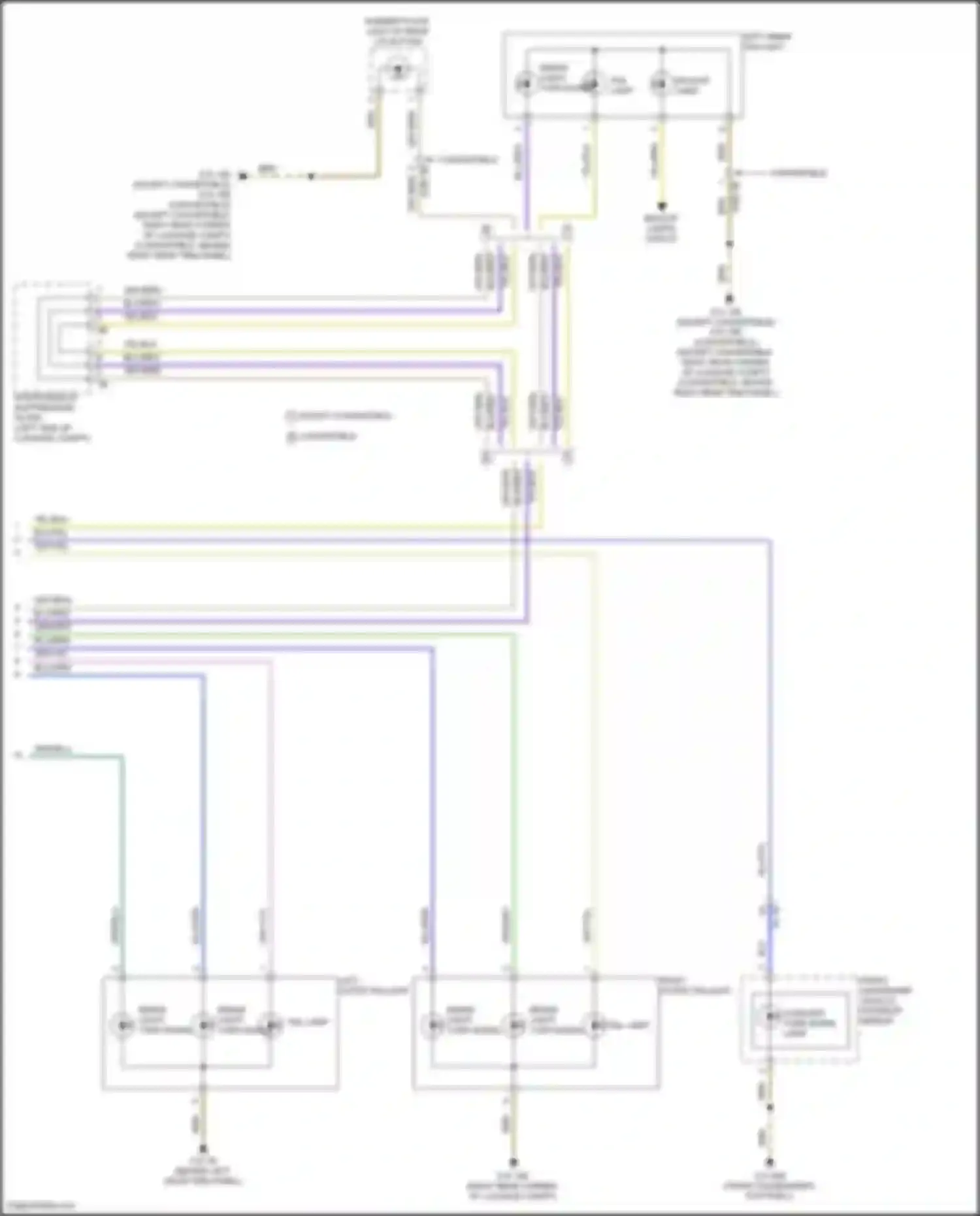 Wiring diagram backup lamp for BMW 8 series Gran Coupe G16 facelift (2022-2024) (3 of 3)