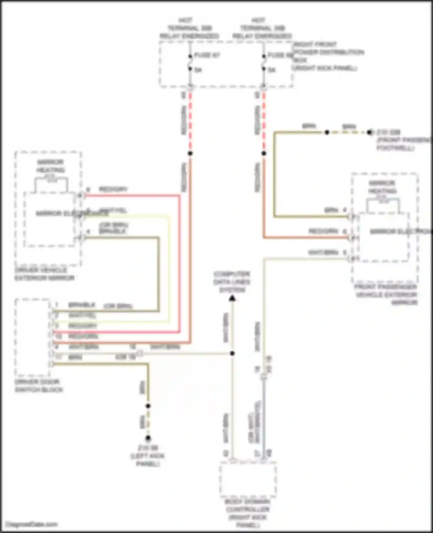 Wiring diagram computer data lines system for BMW 8 series Gran Coupe G16 facelift (2022-2024) (29 of 83)
