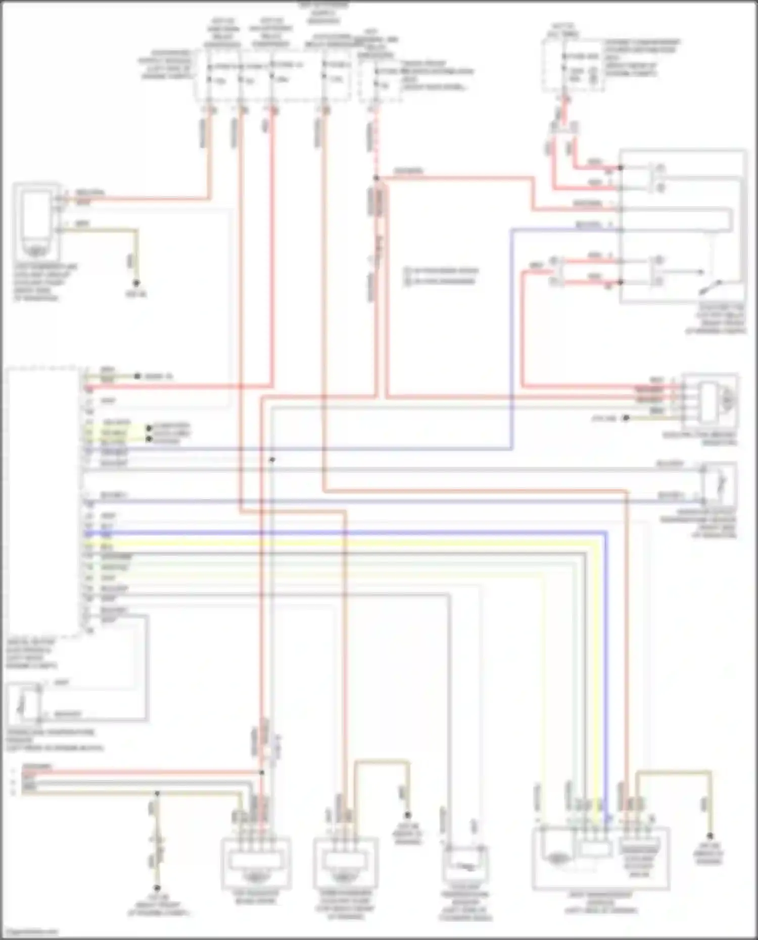 Wiring diagram coolant temperature sensor for BMW 8 series Gran Coupe G16 facelift (2022-2024) (1 of 4)