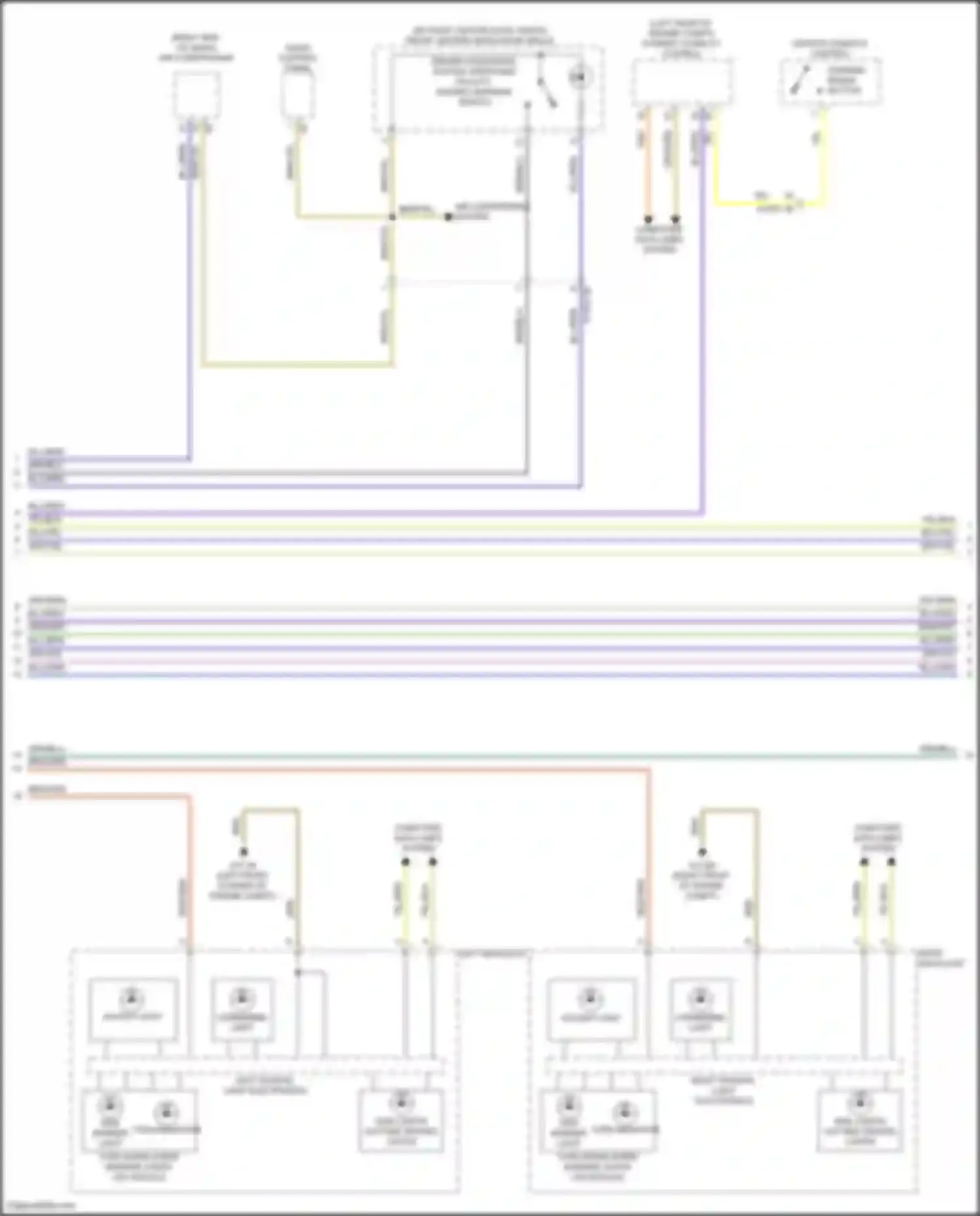 Wiring diagram driver assistance system operating facility, hazard warning switch for BMW 8 series Gran Coupe G16 facelift (2022-2024) (1 of 1)
