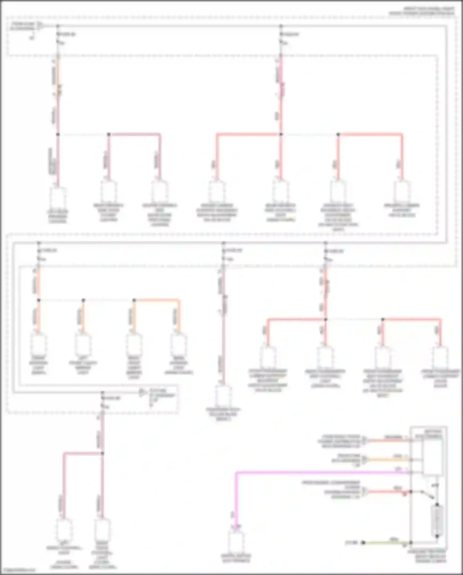 Wiring diagram driver lumbar support/ backrest width adjustment valve block for BMW 8 series Gran Coupe G16 facelift (2022-2024) (2 of 2)