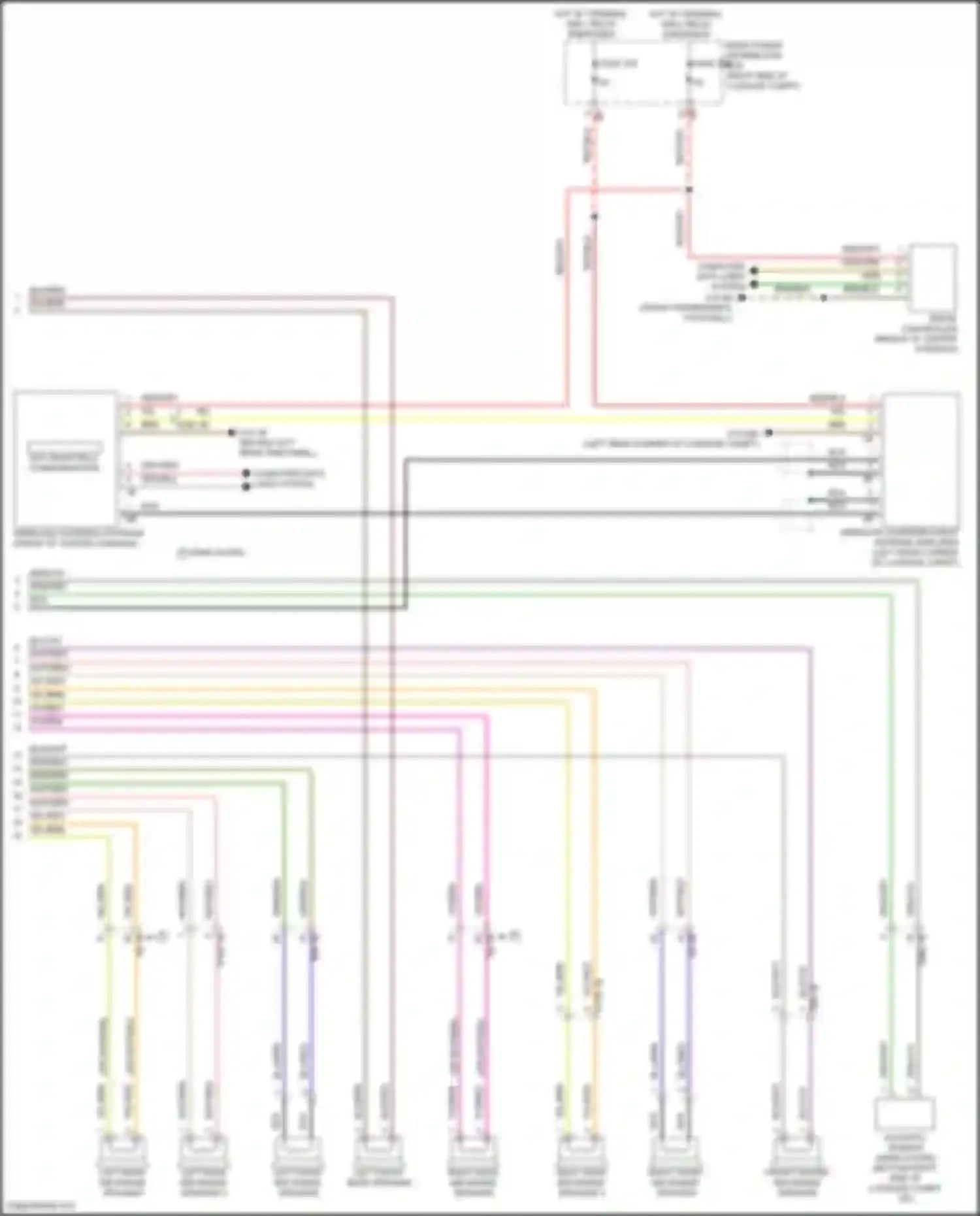 Wiring diagram front center mid-range speaker for BMW 8 series Gran Coupe G16 facelift (2022-2024) (1 of 4)