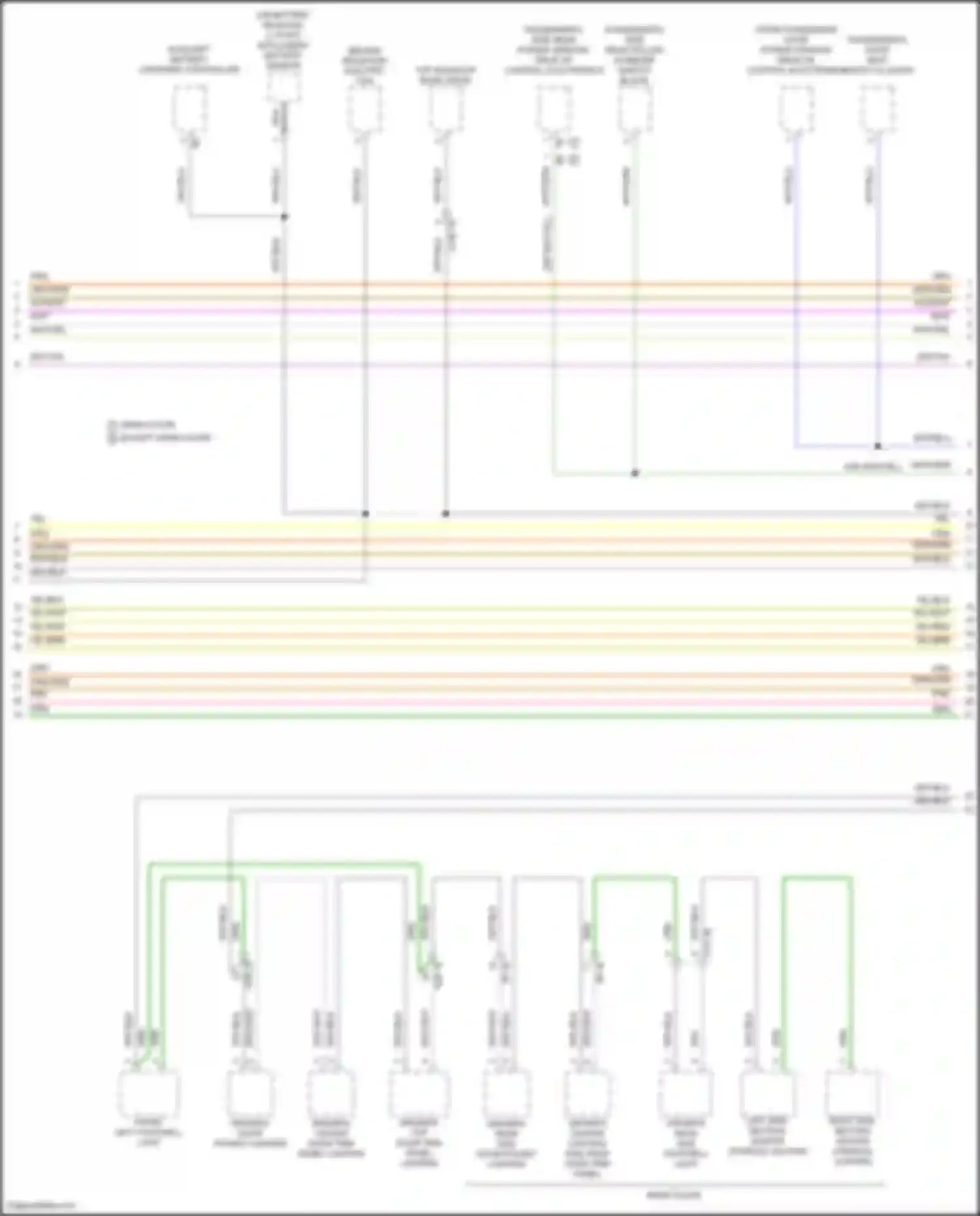 Wiring diagram front passenger door power window drive w/ control electronics for BMW 8 series Gran Coupe G16 facelift (2022-2024) (3 of 7)