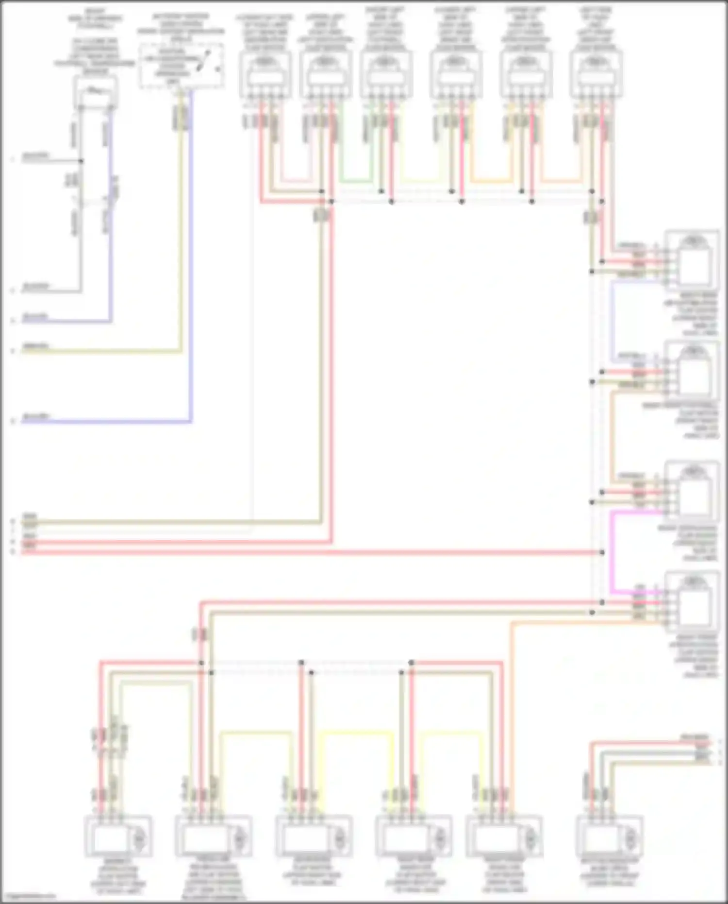 Wiring diagram heating, air conditioning system operating unit for BMW 8 series Gran Coupe G16 facelift (2022-2024) (2 of 2)
