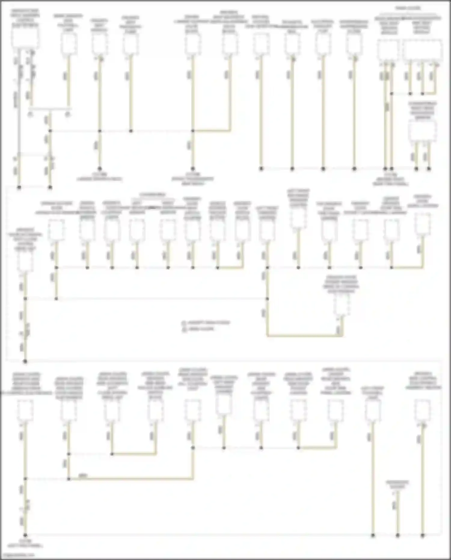 Wiring diagram left front microwave sensor for BMW 8 series Gran Coupe G16 facelift (2022-2024) (2 of 3)