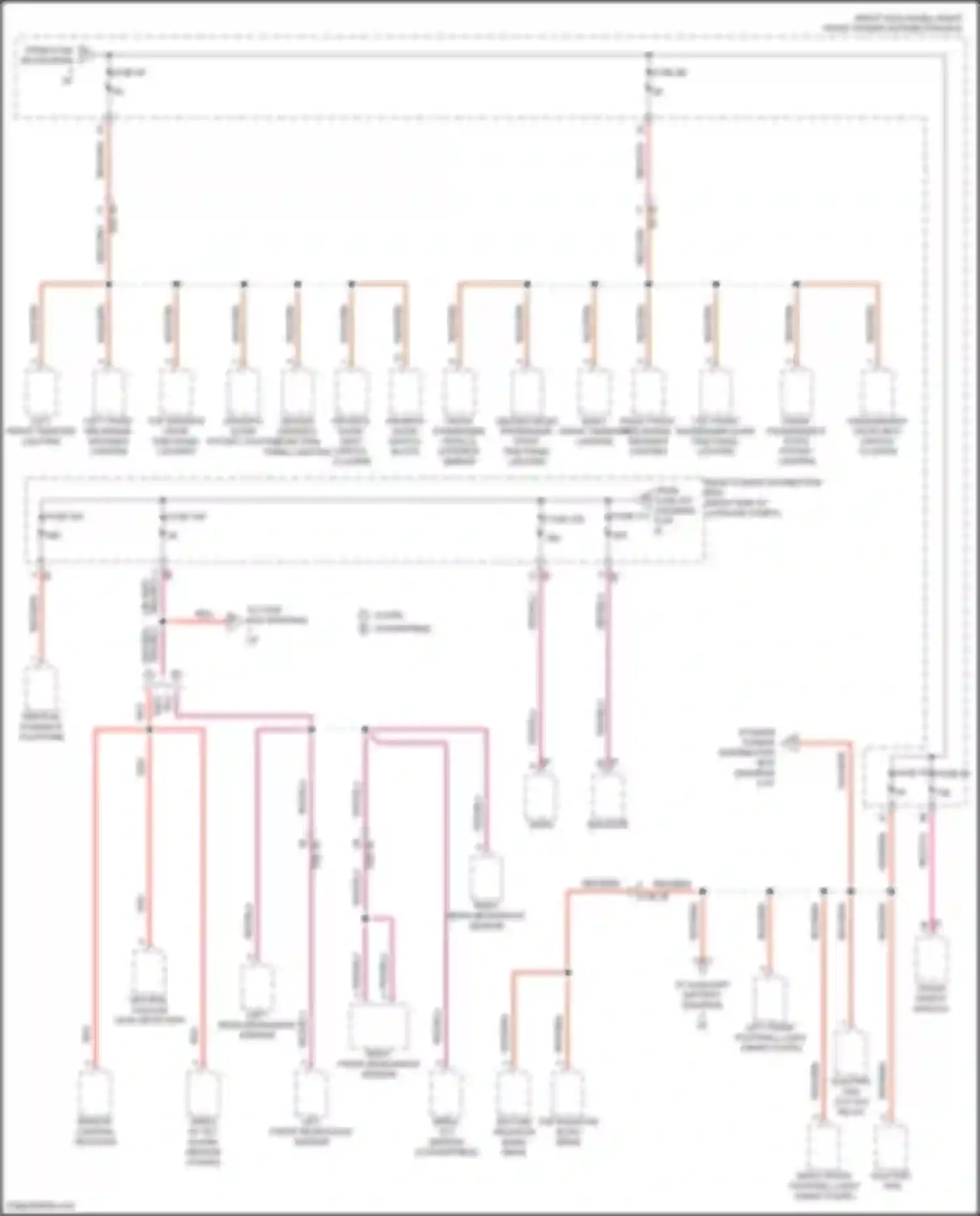 Wiring diagram left front microwave sensor for BMW 8 series Gran Coupe G16 facelift (2022-2024) (3 of 3)