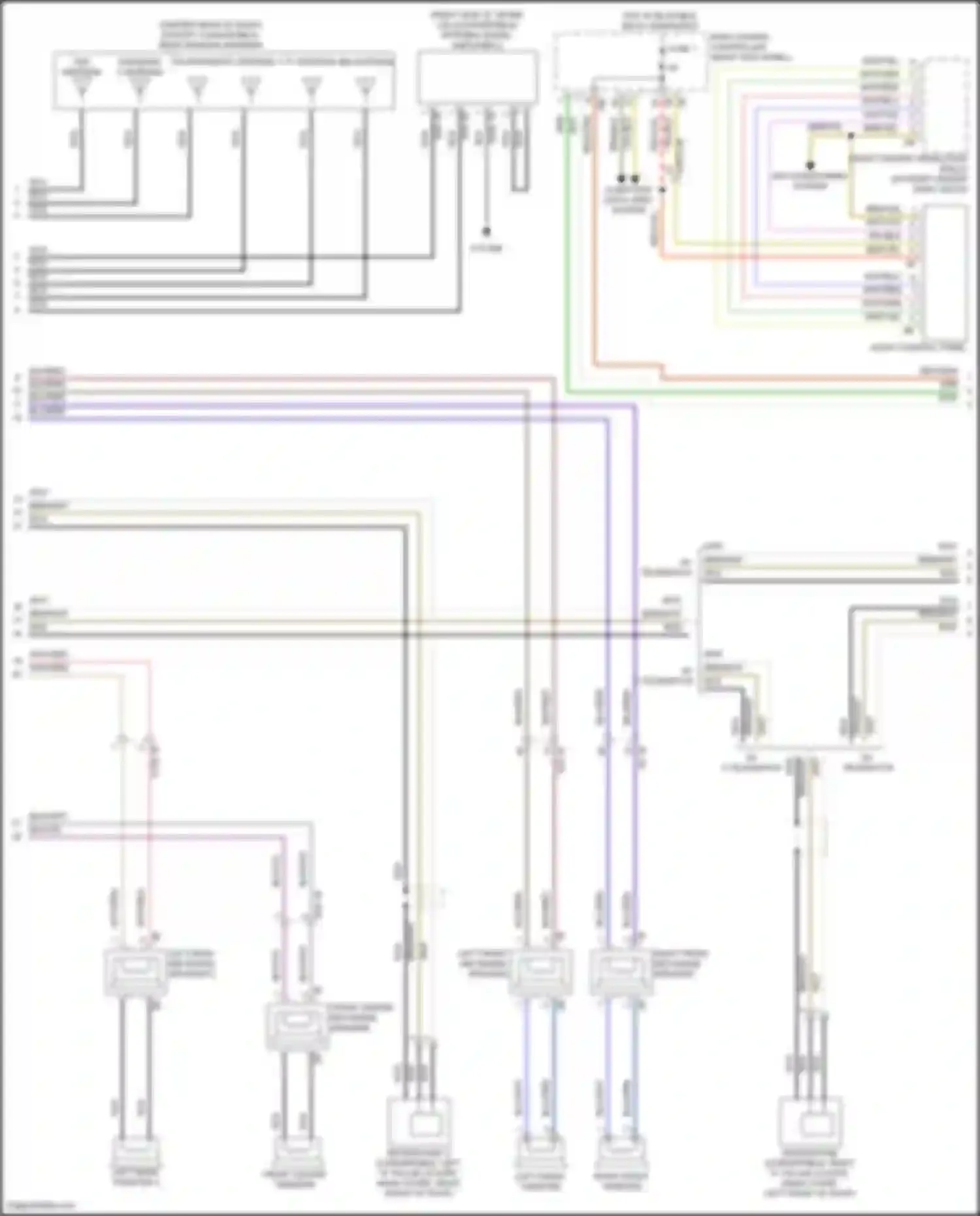Wiring diagram left front tweeter for BMW 8 series Gran Coupe G16 facelift (2022-2024) (2 of 6)