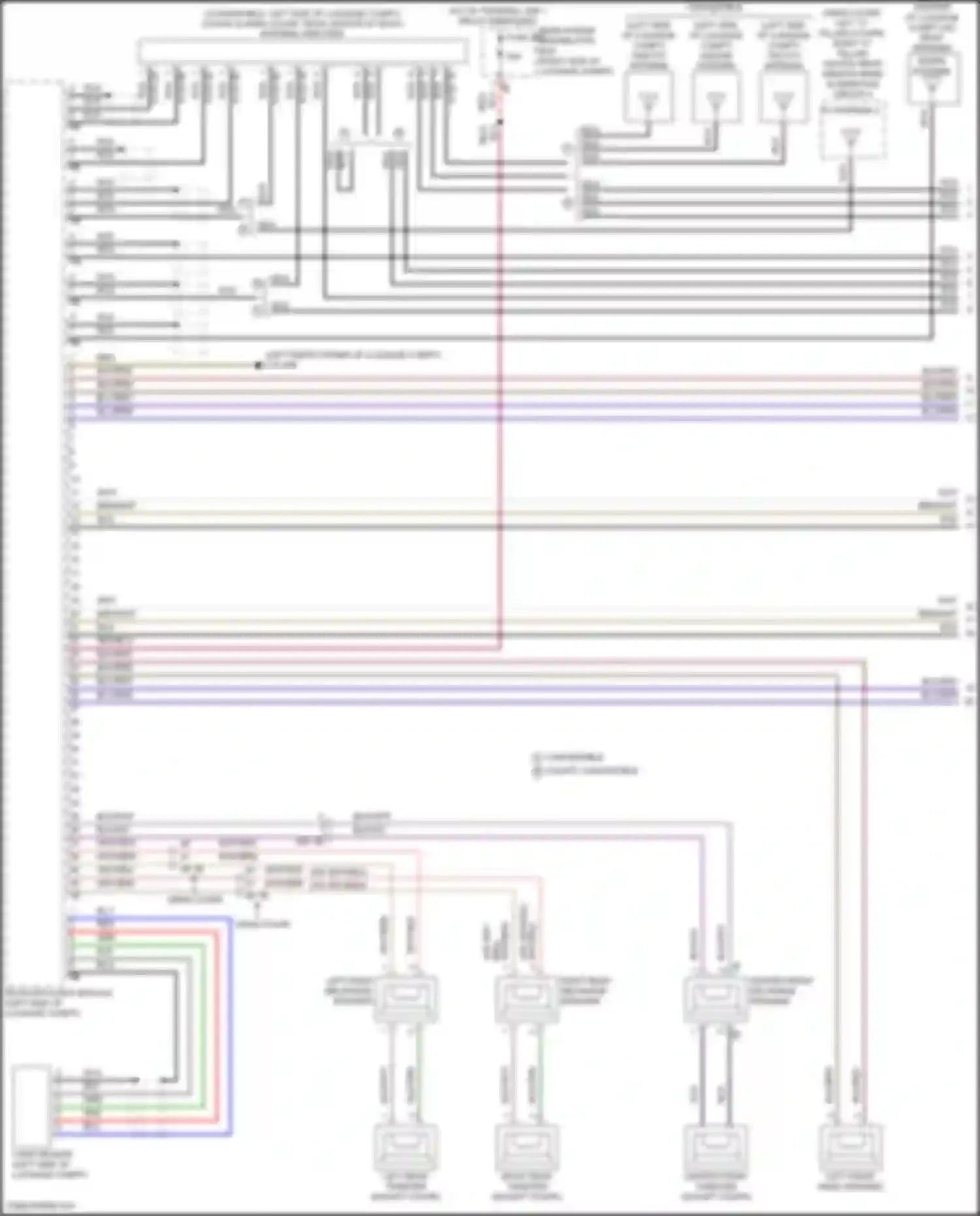 Wiring diagram left rear tweeter for BMW 8 series Gran Coupe G16 facelift (2022-2024) (1 of 6)