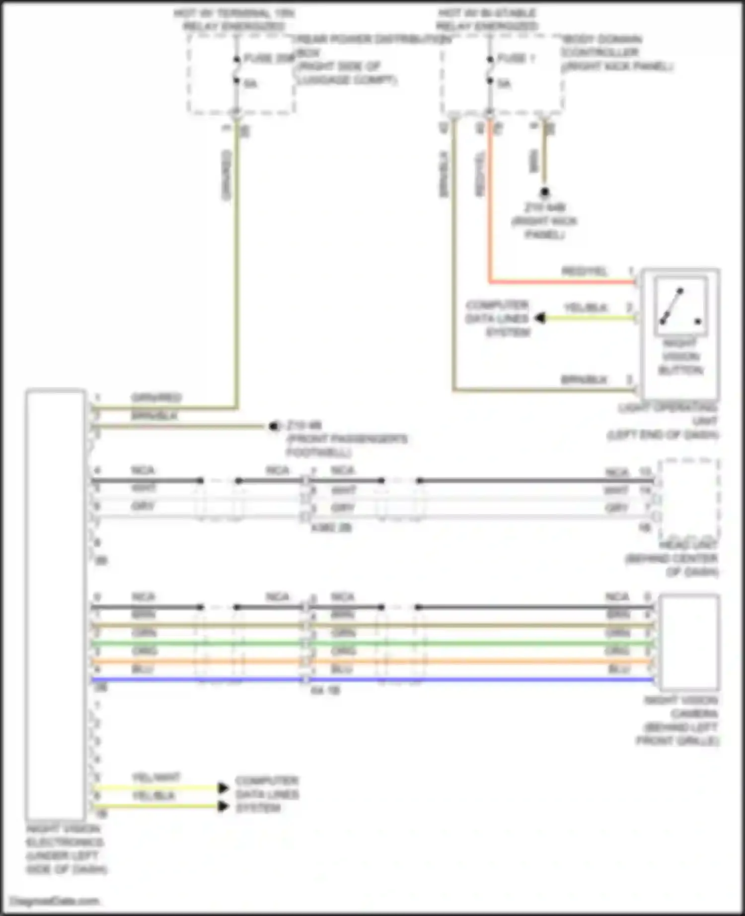 Wiring diagram light operating unit for BMW 8 series Gran Coupe G16 facelift (2022-2024) (2 of 6)
