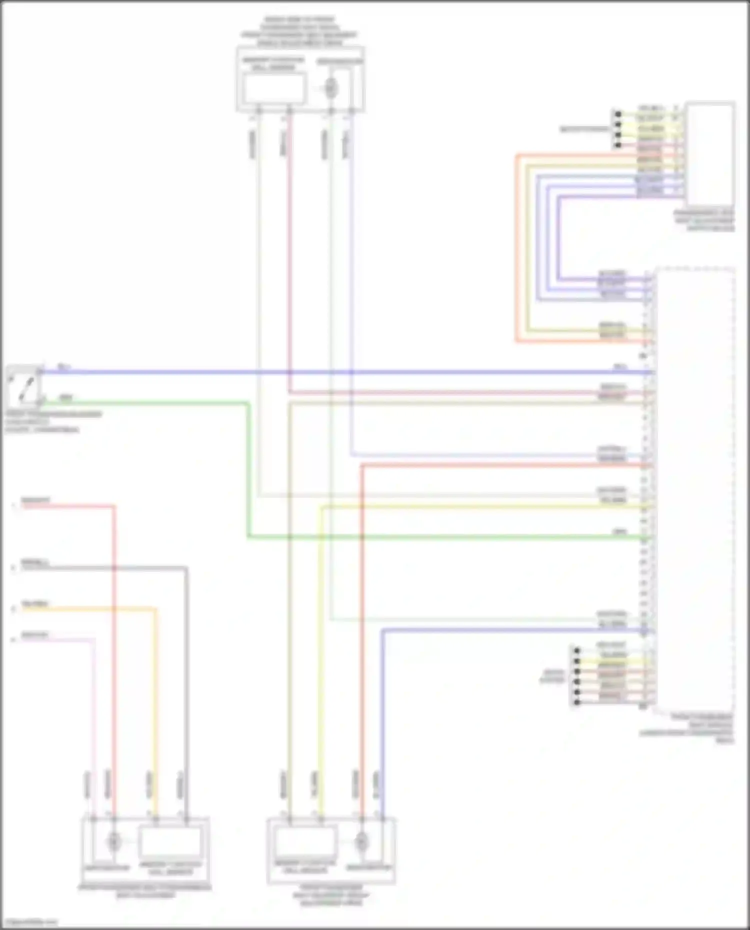 Wiring diagram memory function hall sensor for BMW 8 series Gran Coupe G16 facelift (2022-2024) (4 of 4)