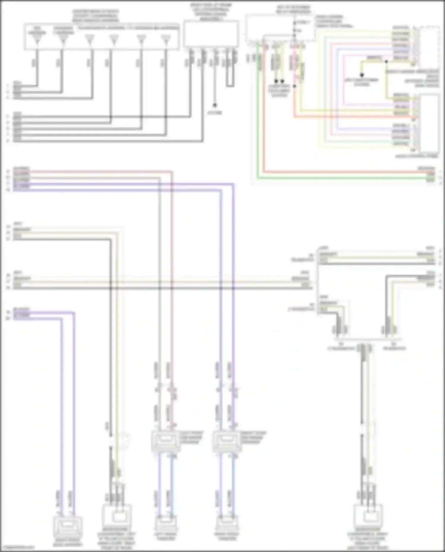 Wiring diagram right front mid-range speaker for BMW 8 series Gran Coupe G16 facelift (2022-2024) (1 of 6)