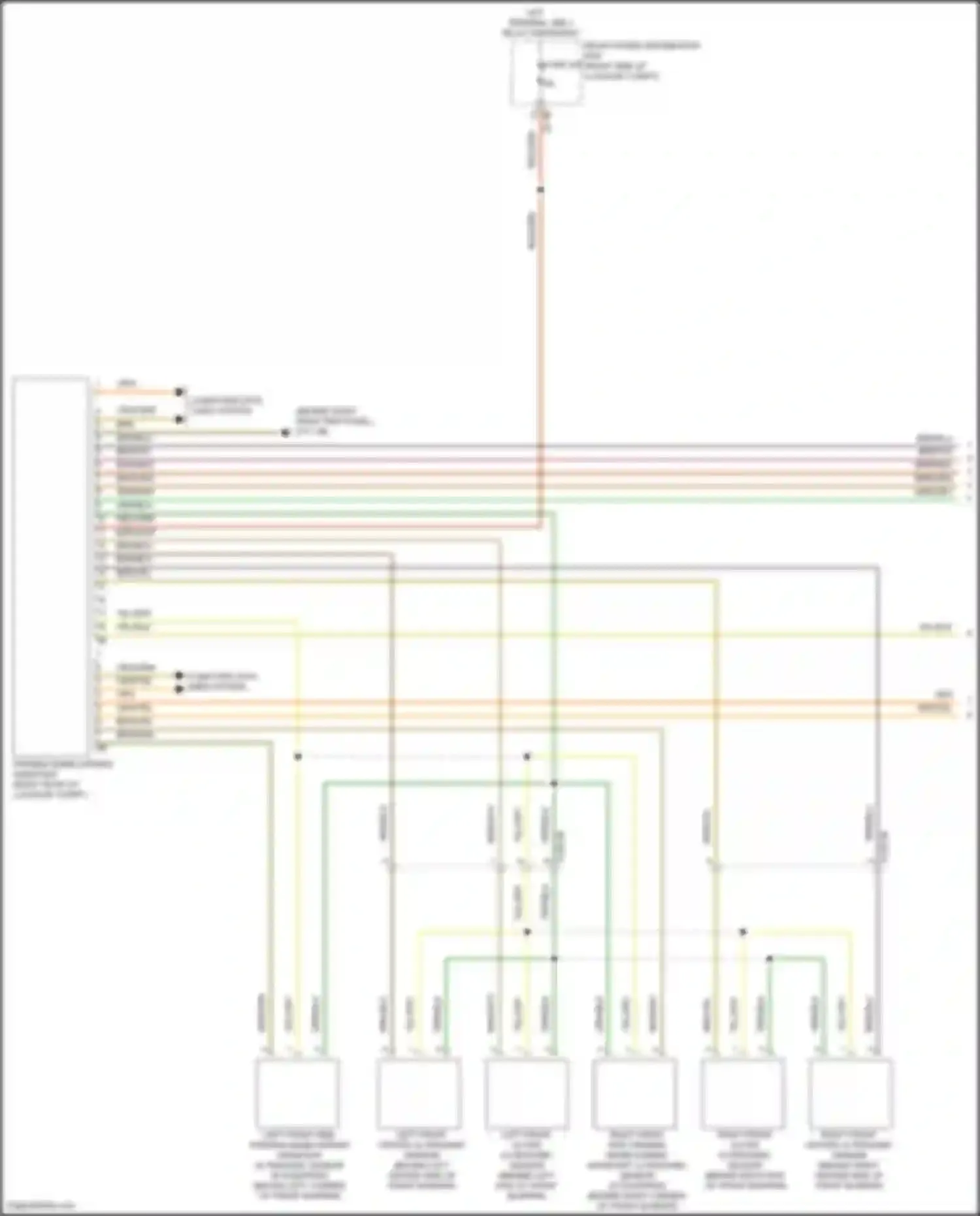 Wiring diagram right front outer ultrasonic sensor for BMW 8 series Gran Coupe G16 facelift (2022-2024) (1 of 1)