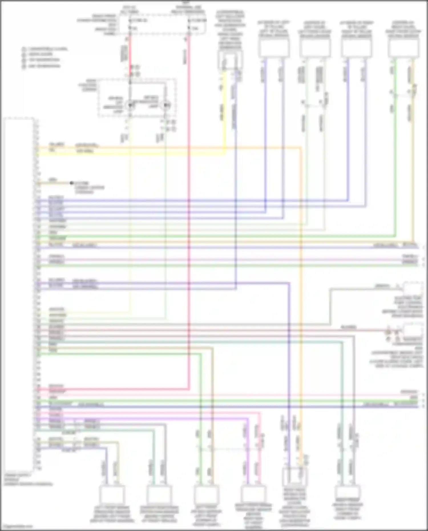Wiring diagram right front power distribution box for BMW 8 series Gran Coupe G16 facelift (2022-2024) (57 of 57)