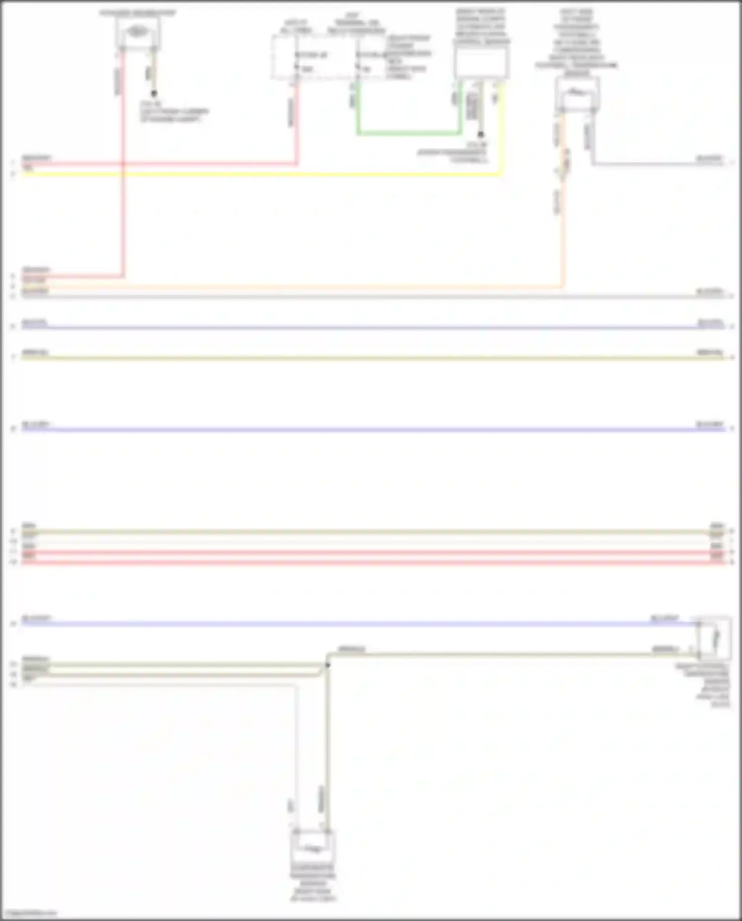 Wiring diagram right front power distribution box for BMW 8 series Gran Coupe G16 facelift (2022-2024) (39 of 57)