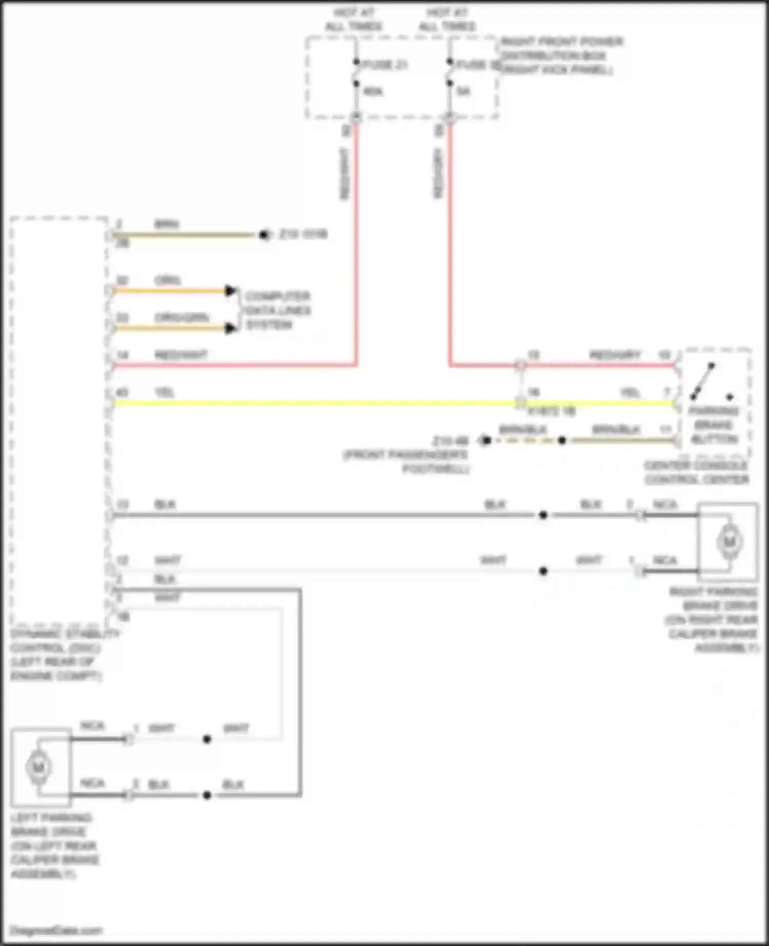 Wiring diagram right front power distribution box for BMW 8 series Gran Coupe G16 facelift (2022-2024) (37 of 57)