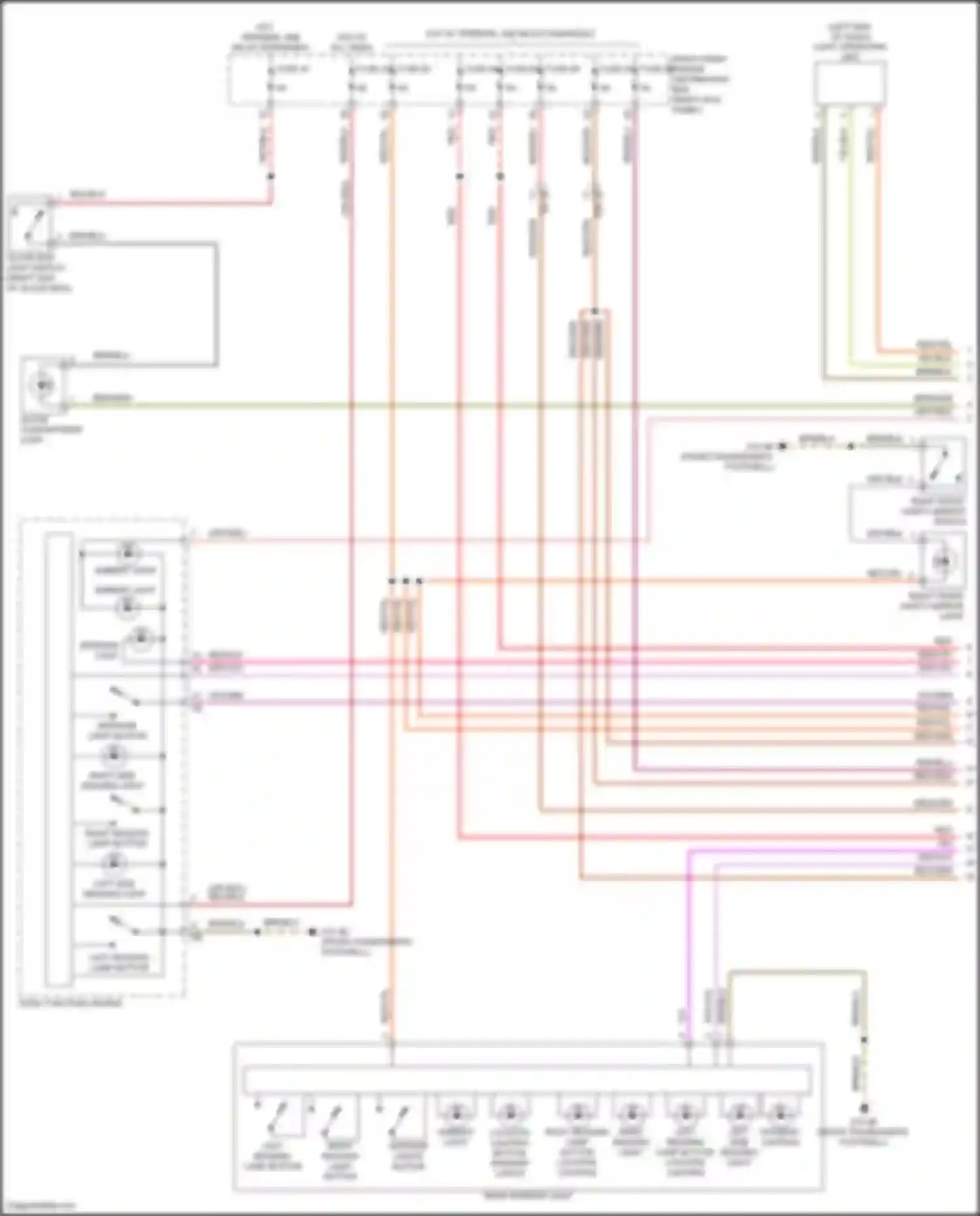 Wiring diagram right front power distribution box for BMW 8 series Gran Coupe G16 facelift (2022-2024) (26 of 57)