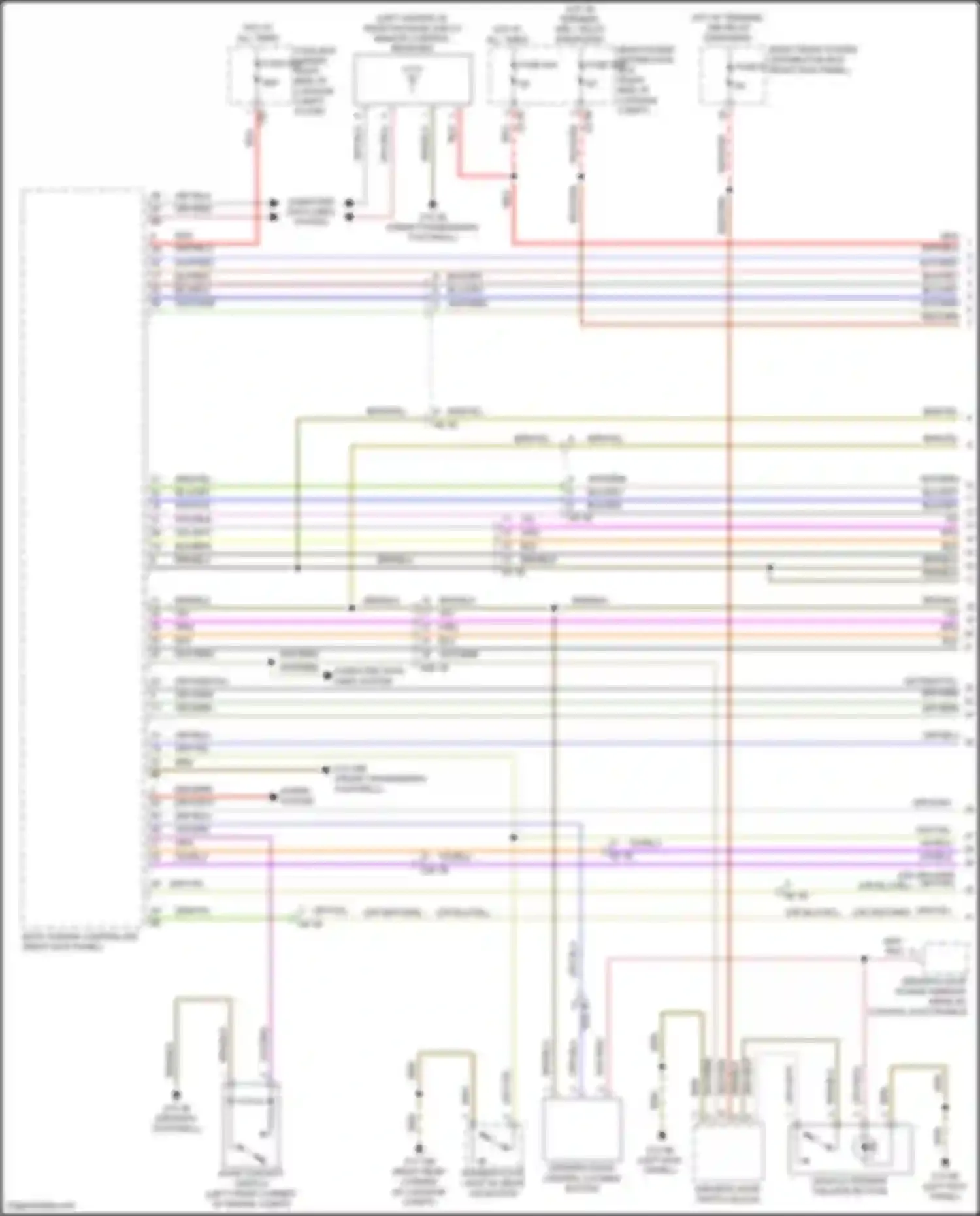 Wiring diagram right front power distribution box for BMW 8 series Gran Coupe G16 facelift (2022-2024) (30 of 57)