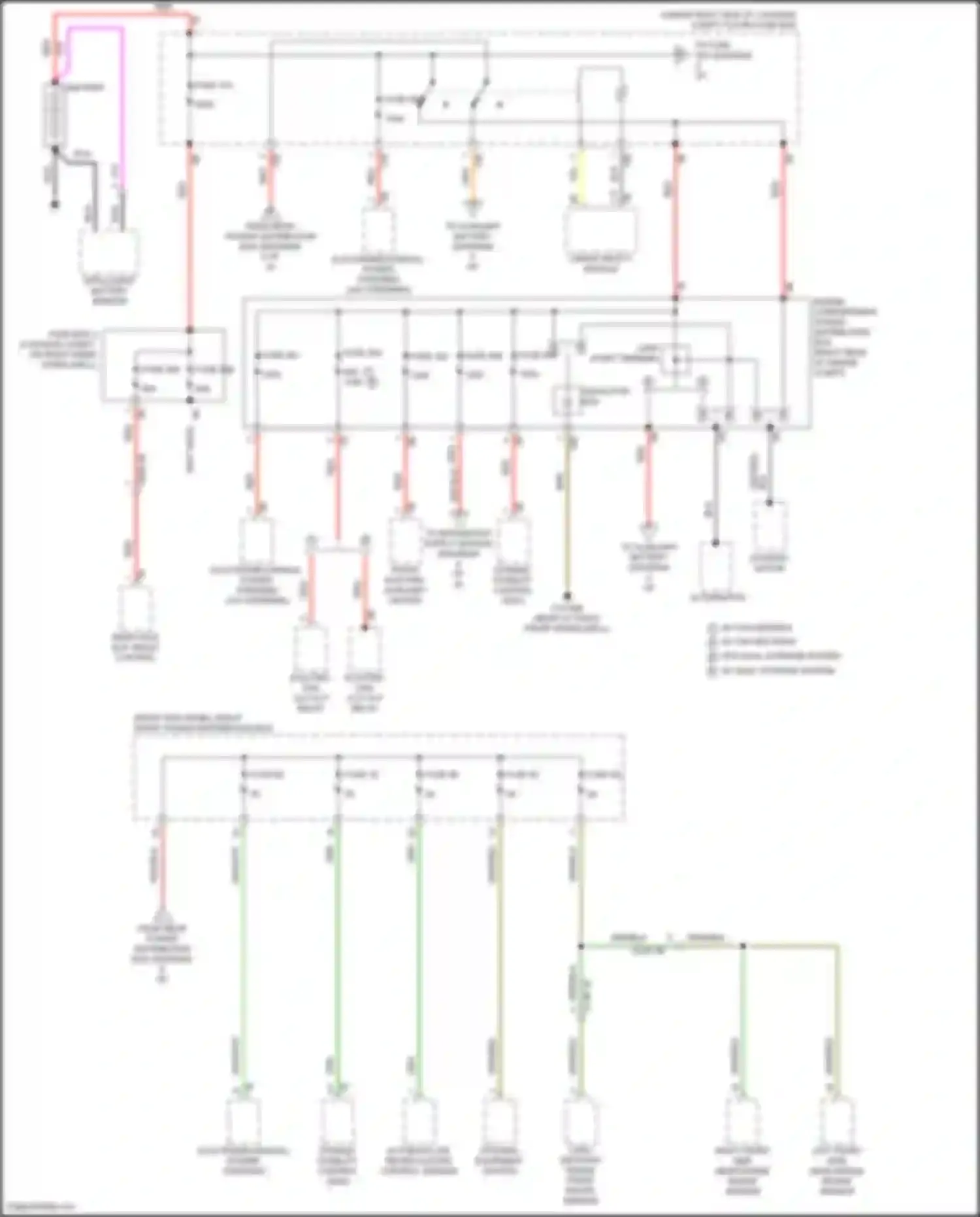 Wiring diagram right front side near range radar sensor for BMW 8 series Gran Coupe G16 facelift (2022-2024) (1 of 1)
