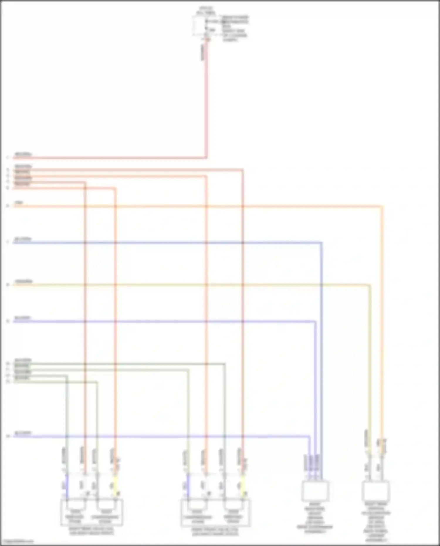 Wiring diagram right rear ride height sensor for BMW 8 series Gran Coupe G16 facelift (2022-2024) (1 of 1)
