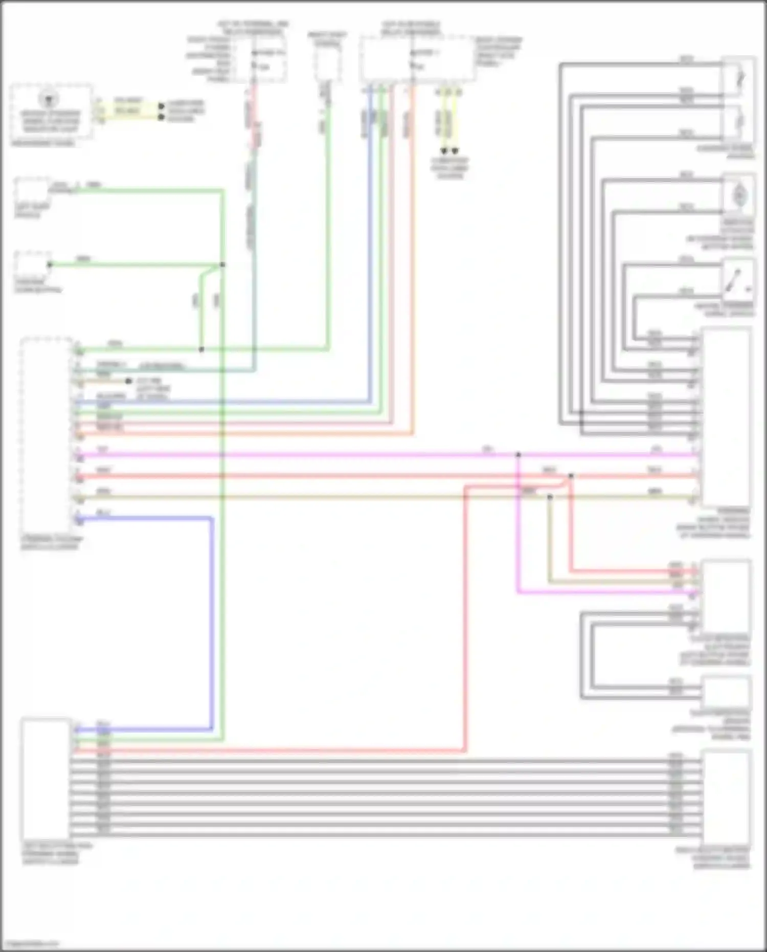 Wiring diagram steering column switch cluster for BMW 8 series Gran Coupe G16 facelift (2022-2024) (5 of 11)
