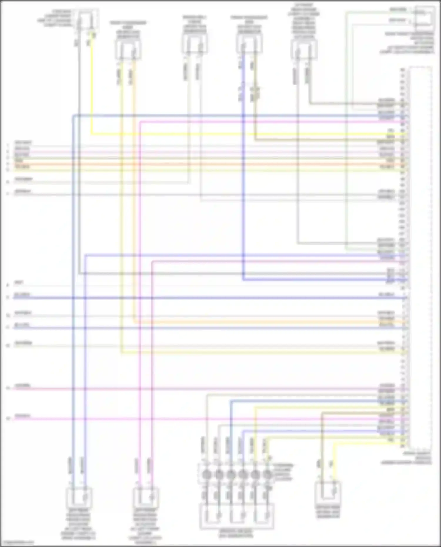 Wiring diagram steering column switch cluster for BMW 8 series Gran Coupe G16 facelift (2022-2024) (11 of 11)