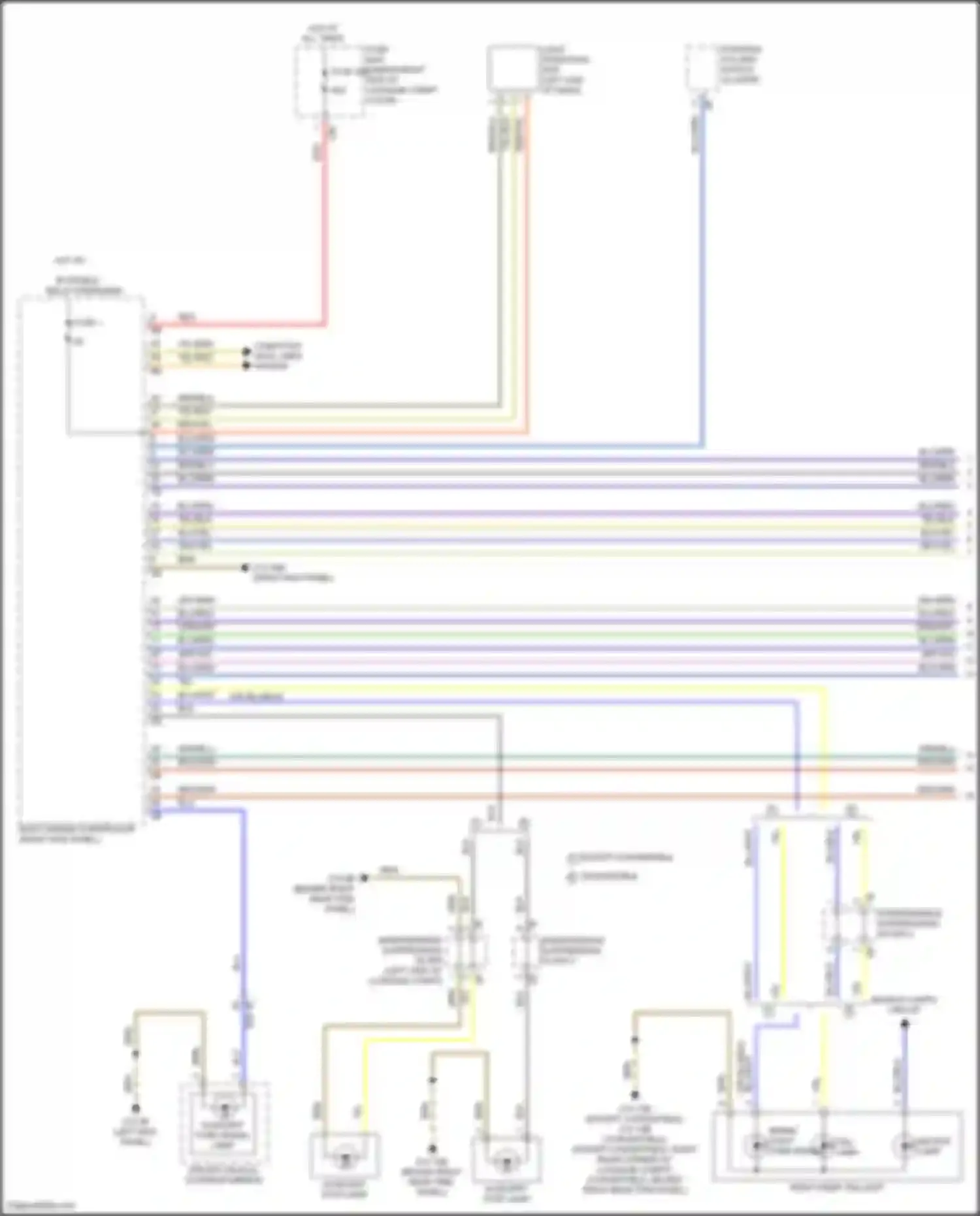 Wiring diagram steering column switch cluster for BMW 8 series Gran Coupe G16 facelift (2022-2024) (3 of 11)