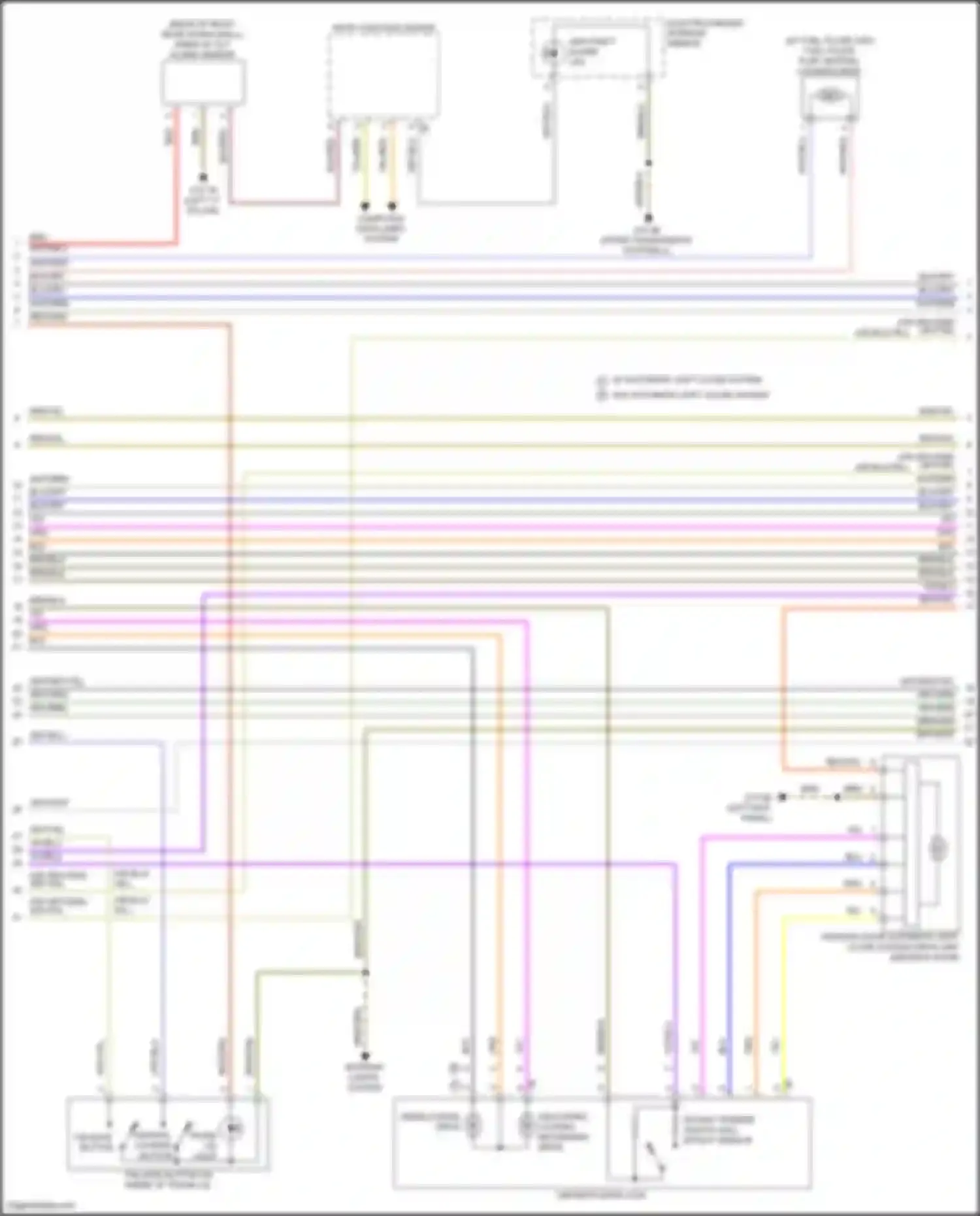 Wiring diagram tailgate button on inside of trunk lid for BMW 8 series Gran Coupe G16 facelift (2022-2024) (1 of 4)