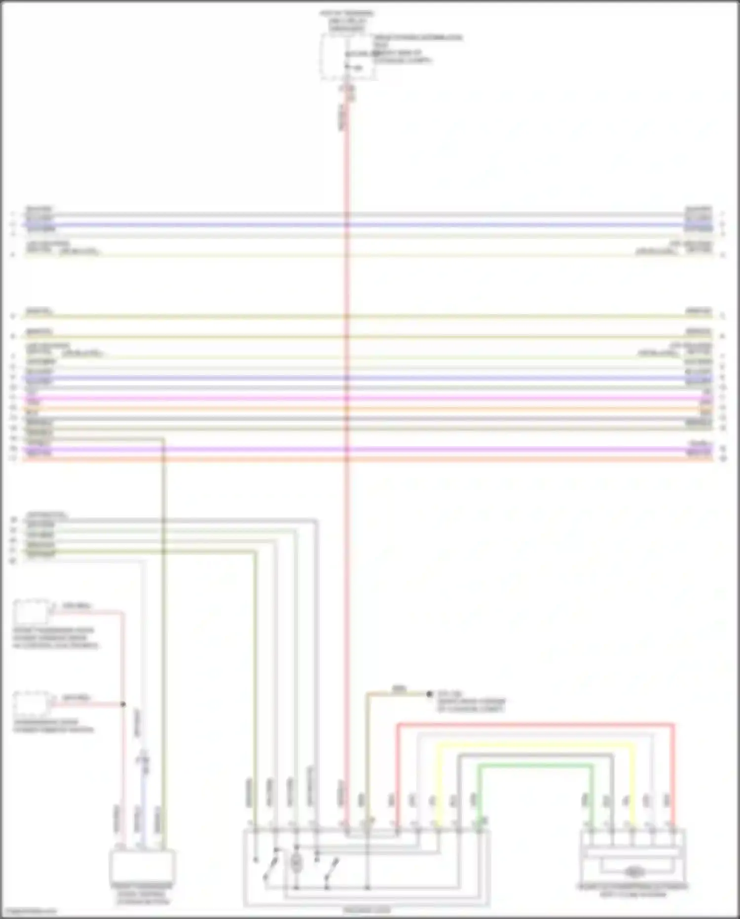 Wiring diagram trunk lid powertrain automatic soft close system for BMW 8 series Gran Coupe G16 facelift (2022-2024) (1 of 3)