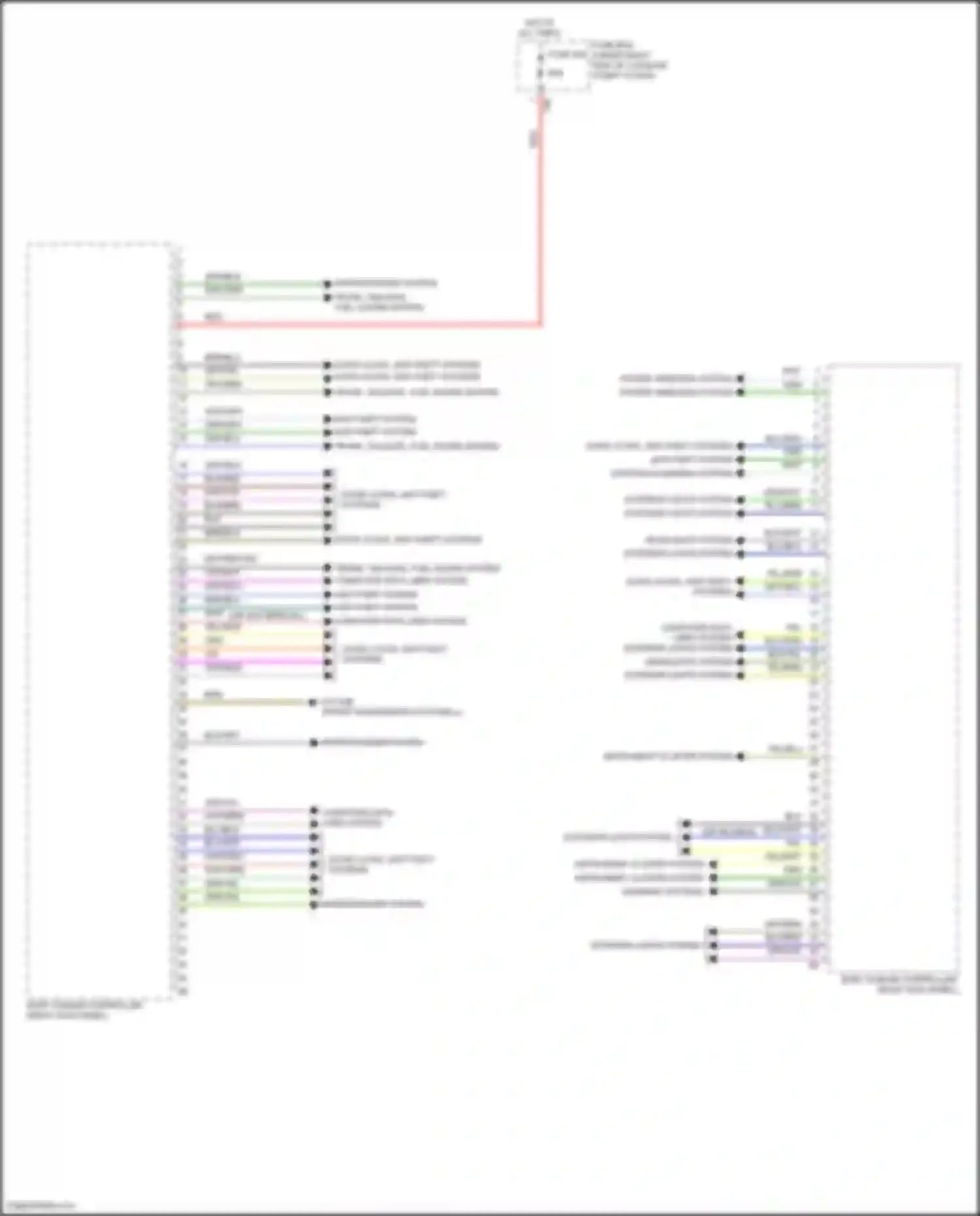 Wiring diagram trunk, tailgate, fuel doors system computer data lines system for BMW 8 series Gran Coupe G16 facelift (2022-2024) (1 of 1)