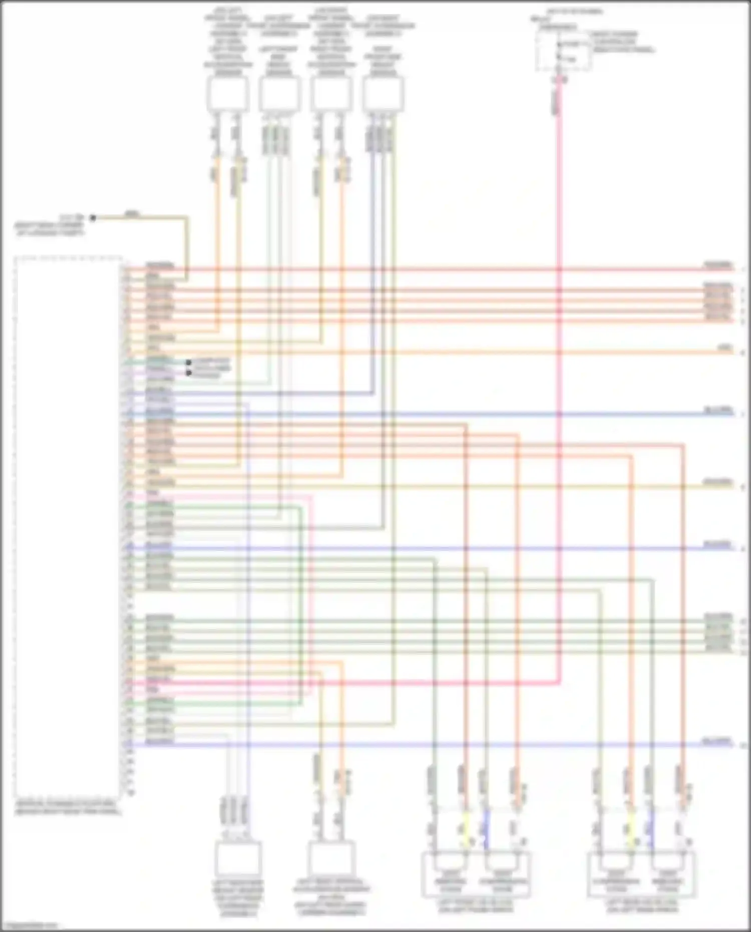 Wiring diagram compression stage for BMW 8 series Gran Coupe G16 (2018-2022) (1 of 2)