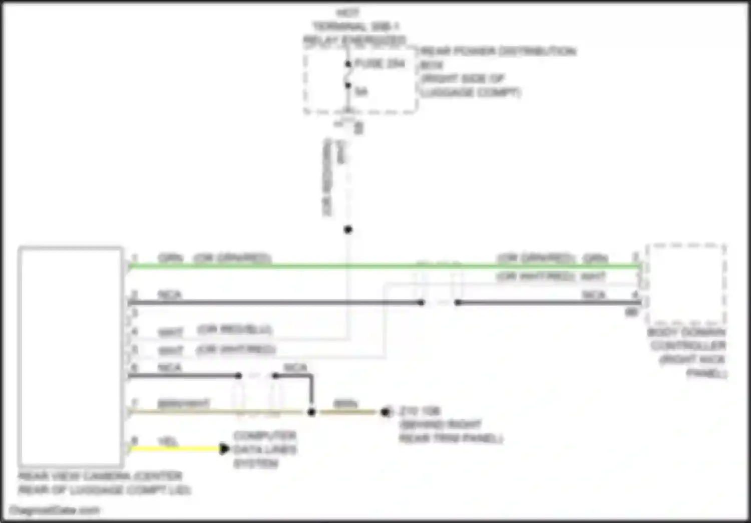 Wiring diagram computer data lines system for BMW 8 series Gran Coupe G16 (2018-2022) (59 of 82)