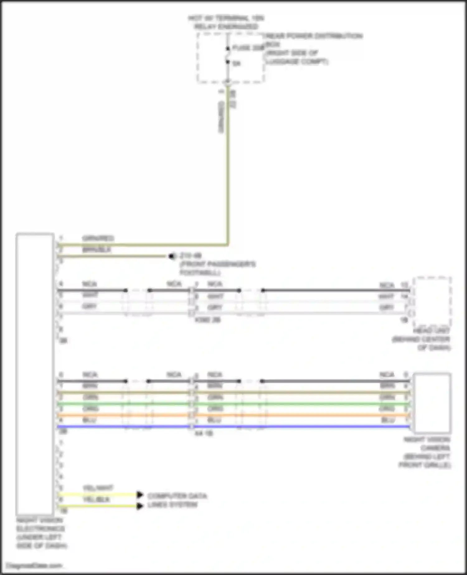 Wiring diagram computer data lines system for BMW 8 series Gran Coupe G16 (2018-2022) (3 of 82)