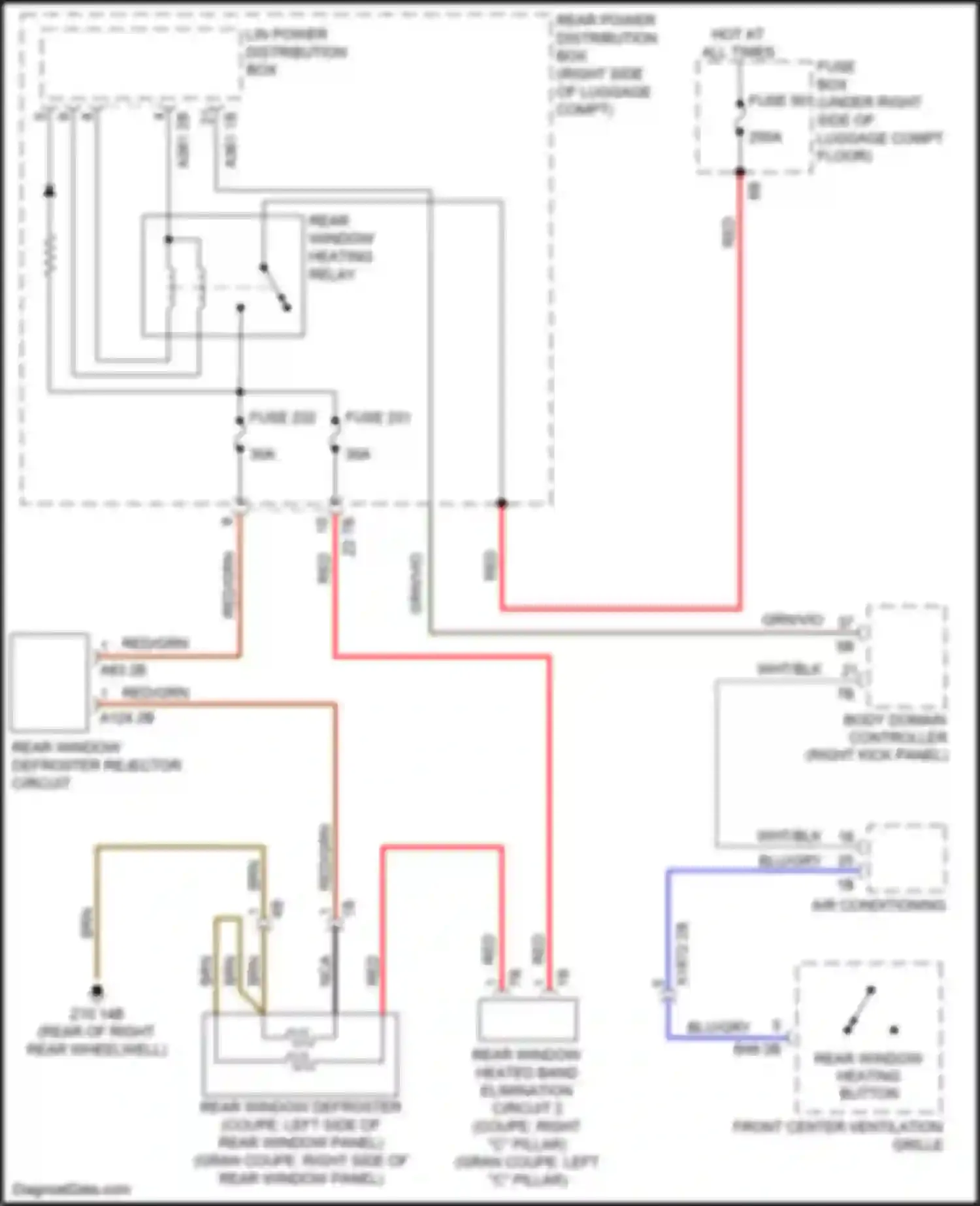 Wiring diagram lin power distribution box for BMW 8 series Gran Coupe G16 (2018-2022) (1 of 5)