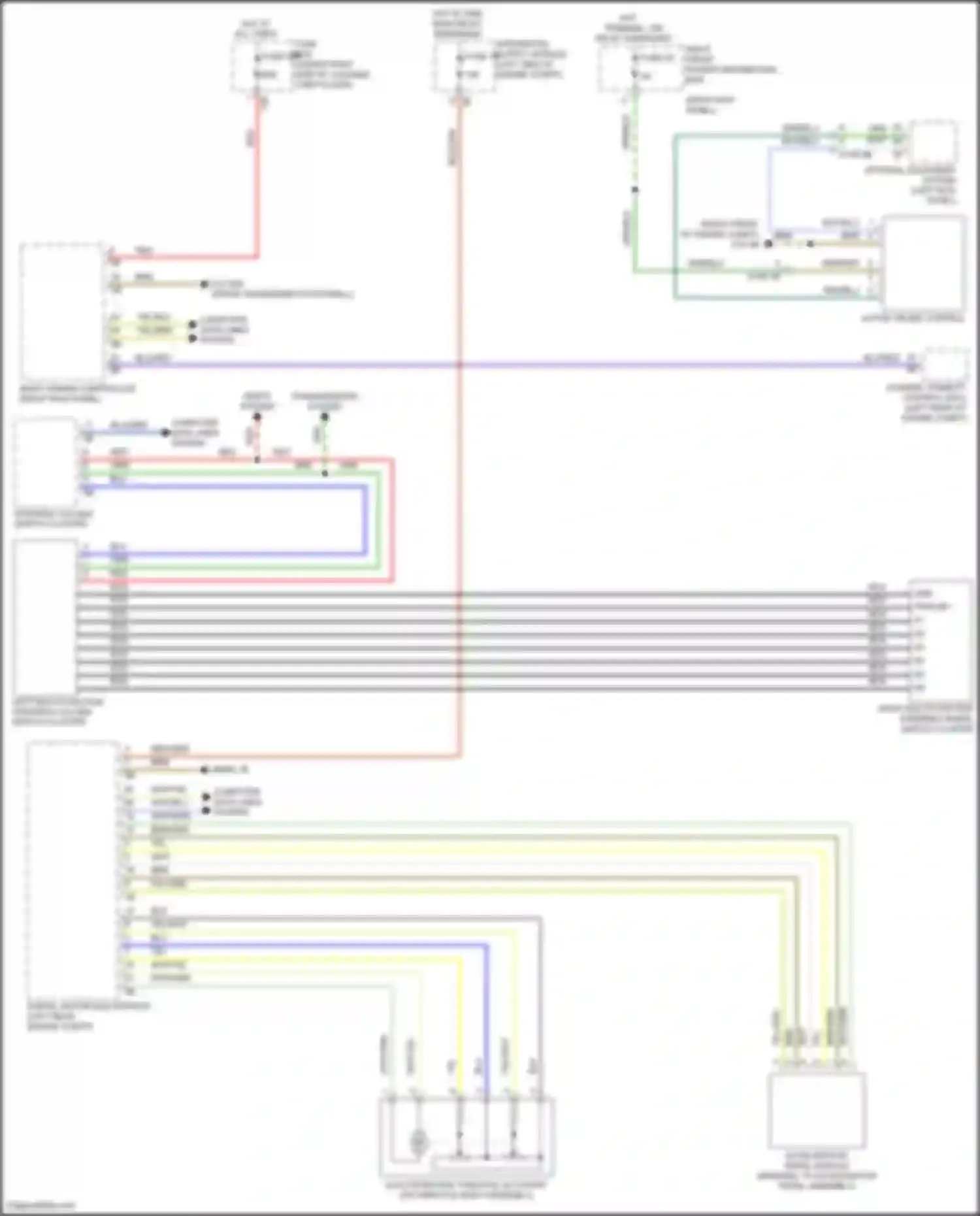 Wiring diagram steering column switch cluster for BMW 8 series Gran Coupe G16 (2018-2022) (2 of 10)