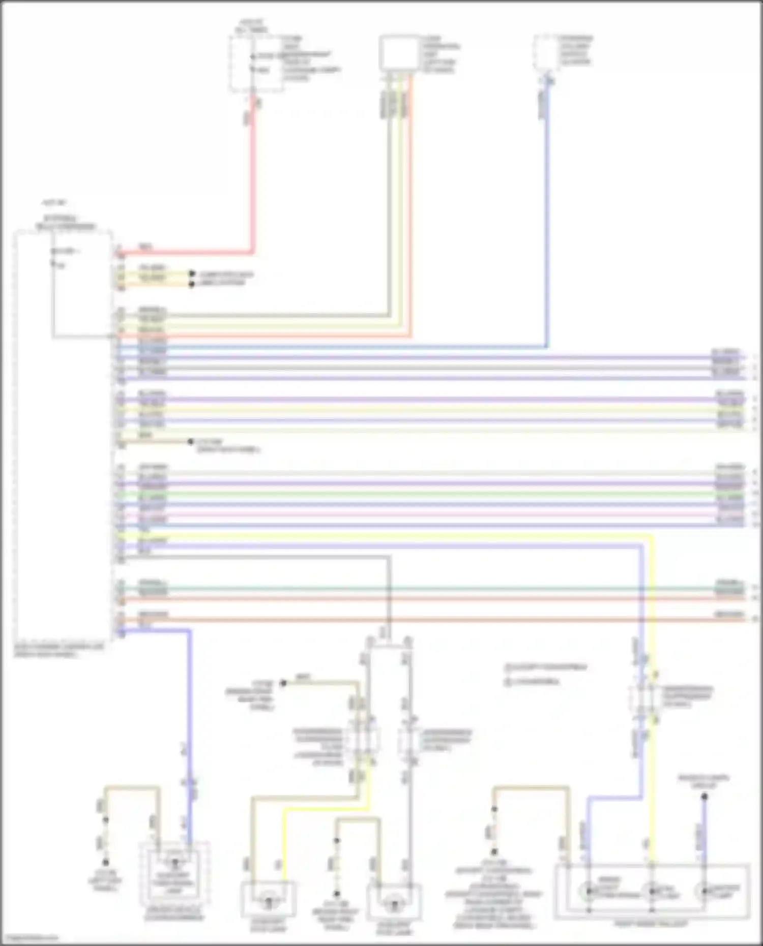 Wiring diagram steering column switch cluster for BMW 8 series Gran Coupe G16 (2018-2022) (3 of 10)
