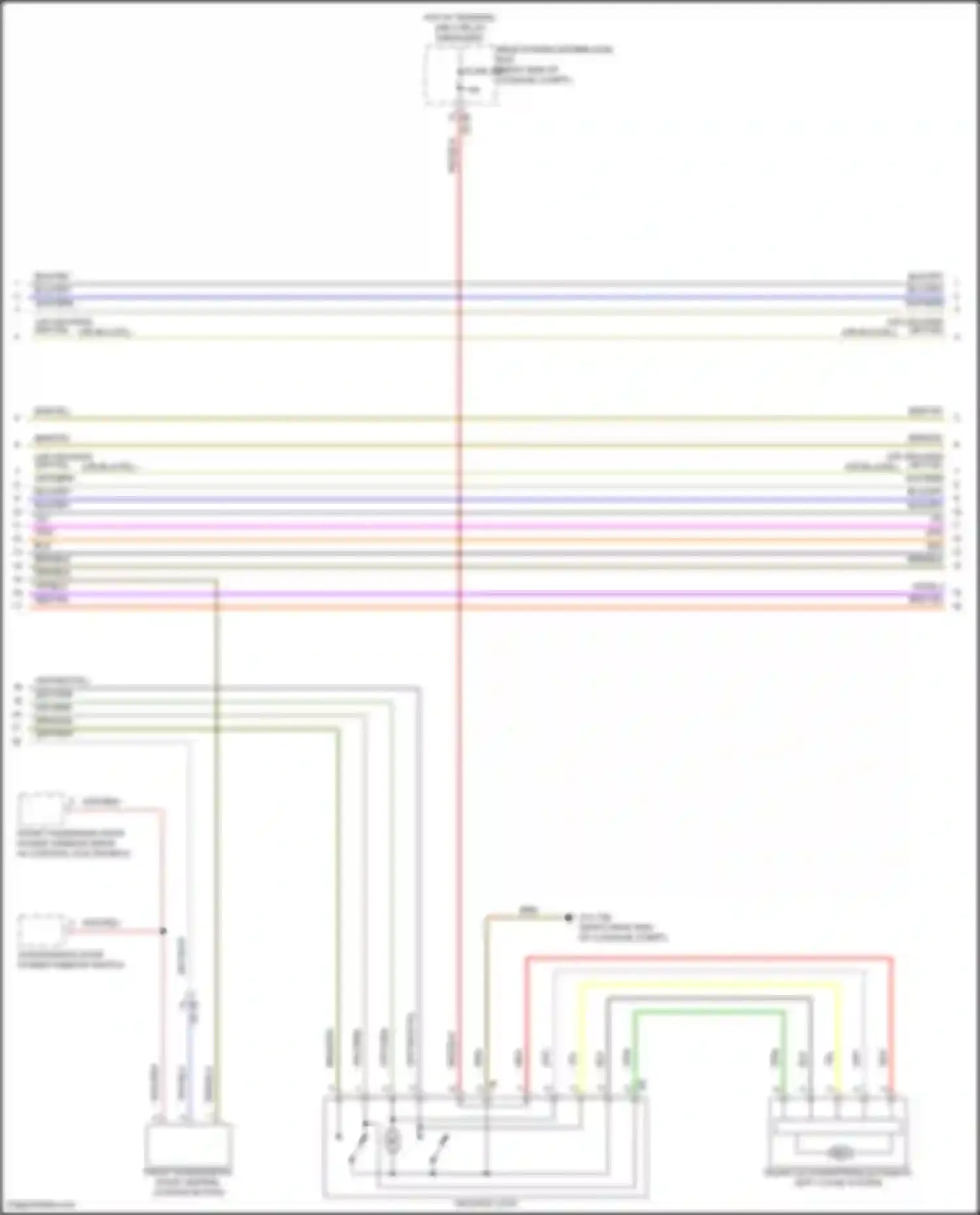 Wiring diagram trunk lid powertrain automatic soft close system for BMW 8 series Gran Coupe G16 (2018-2022) (1 of 3)
