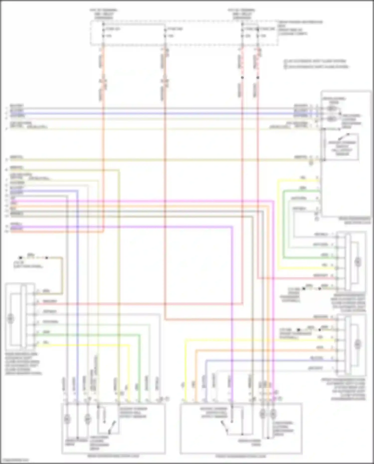 Wiring diagram w/ automatic soft close system for BMW 8 series Gran Coupe G16 (2018-2022) (2 of 5)