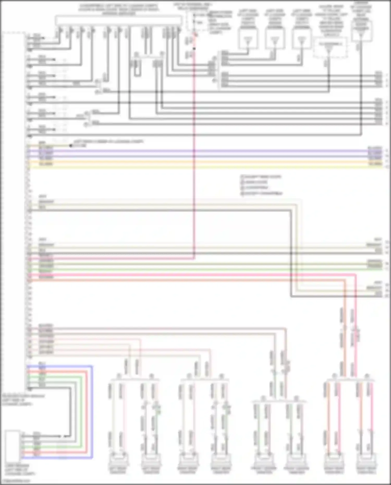 8 series BMW G14/G15 facelift (2022-2024): Navigation circuit, high level (1 of 6)