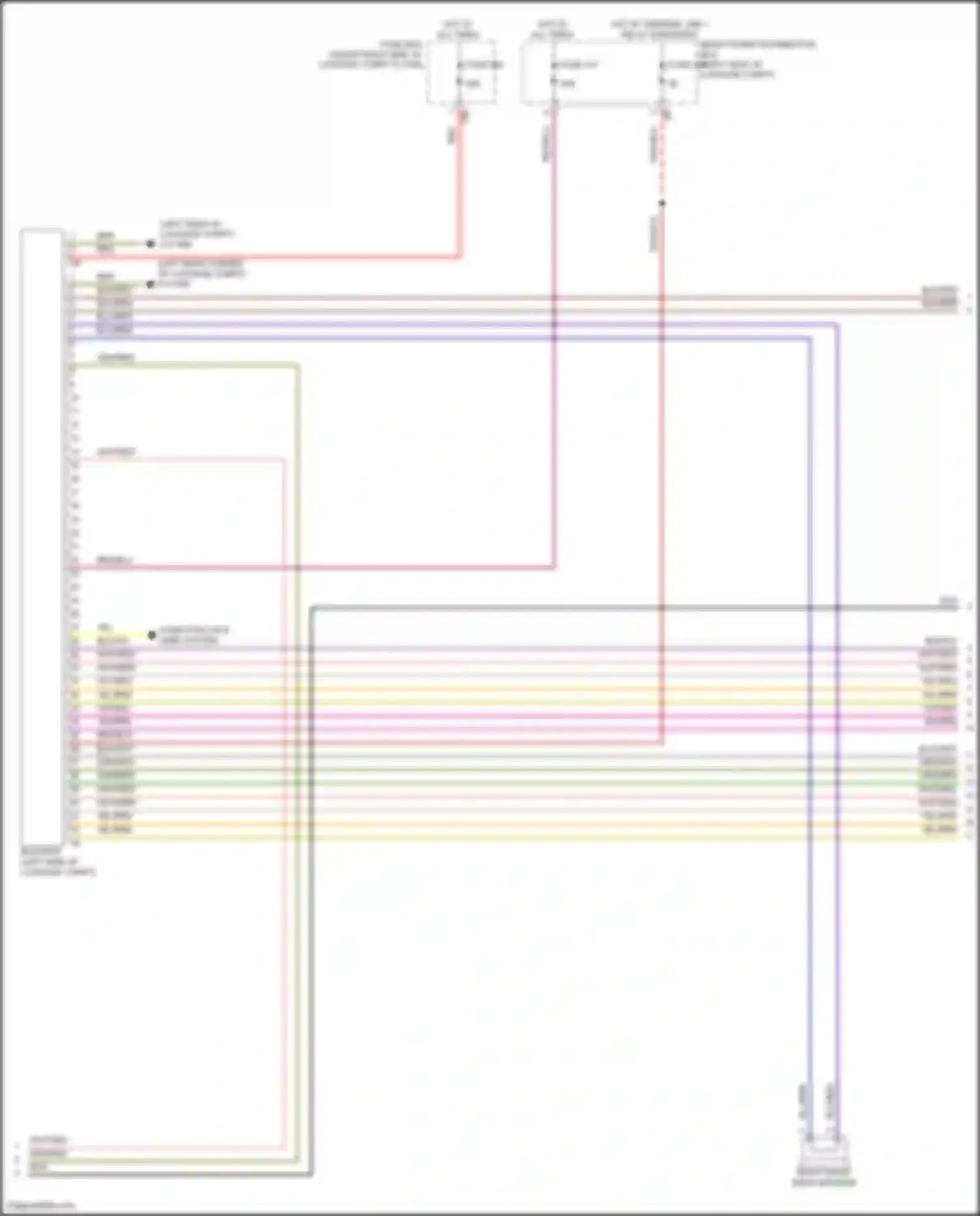 8 series BMW G14/G15 facelift (2022-2024): Navigation circuit, high level (5 of 6)