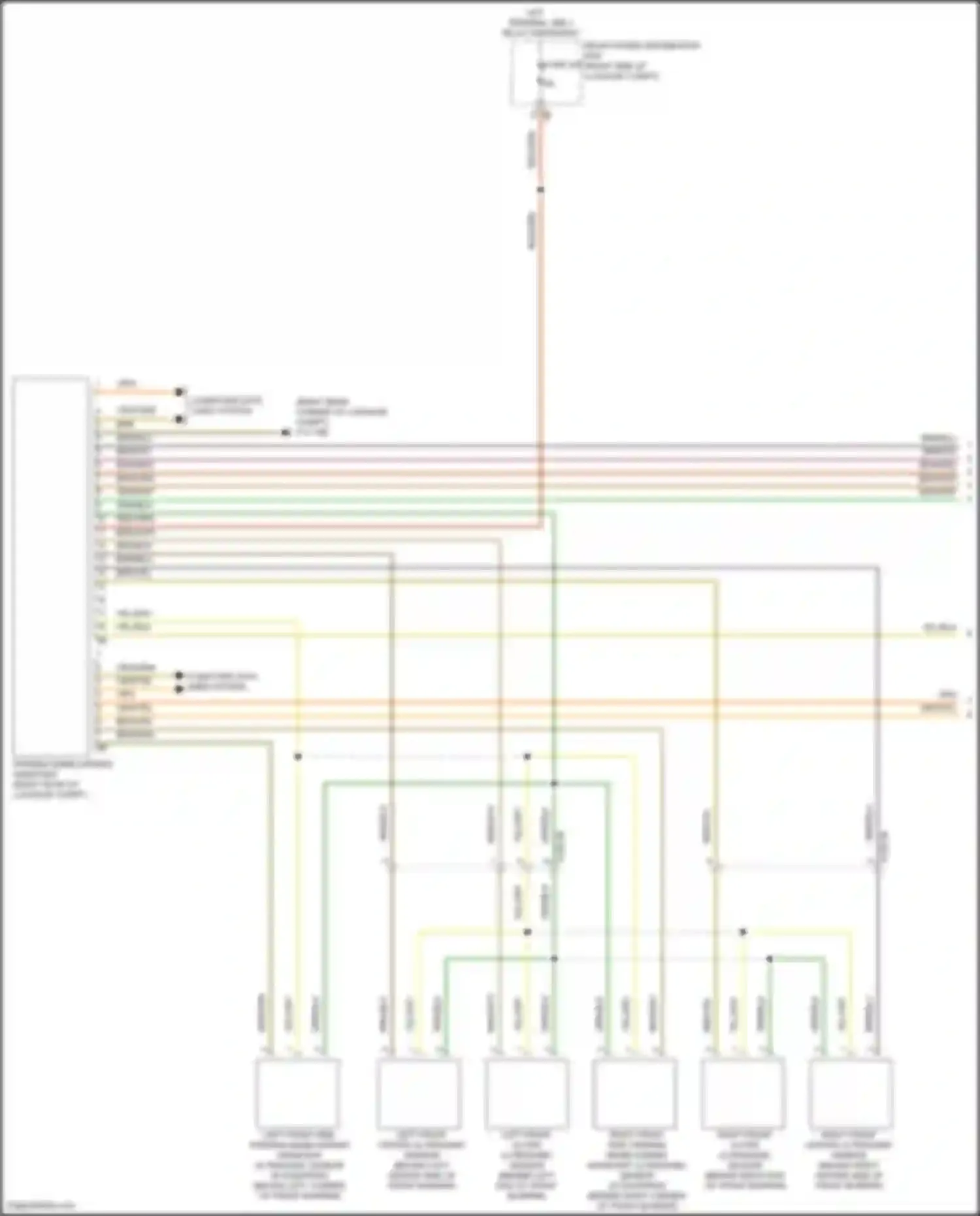 8 series BMW G14/G15 facelift (2022-2024): Parking assistant circuit (1 of 2)