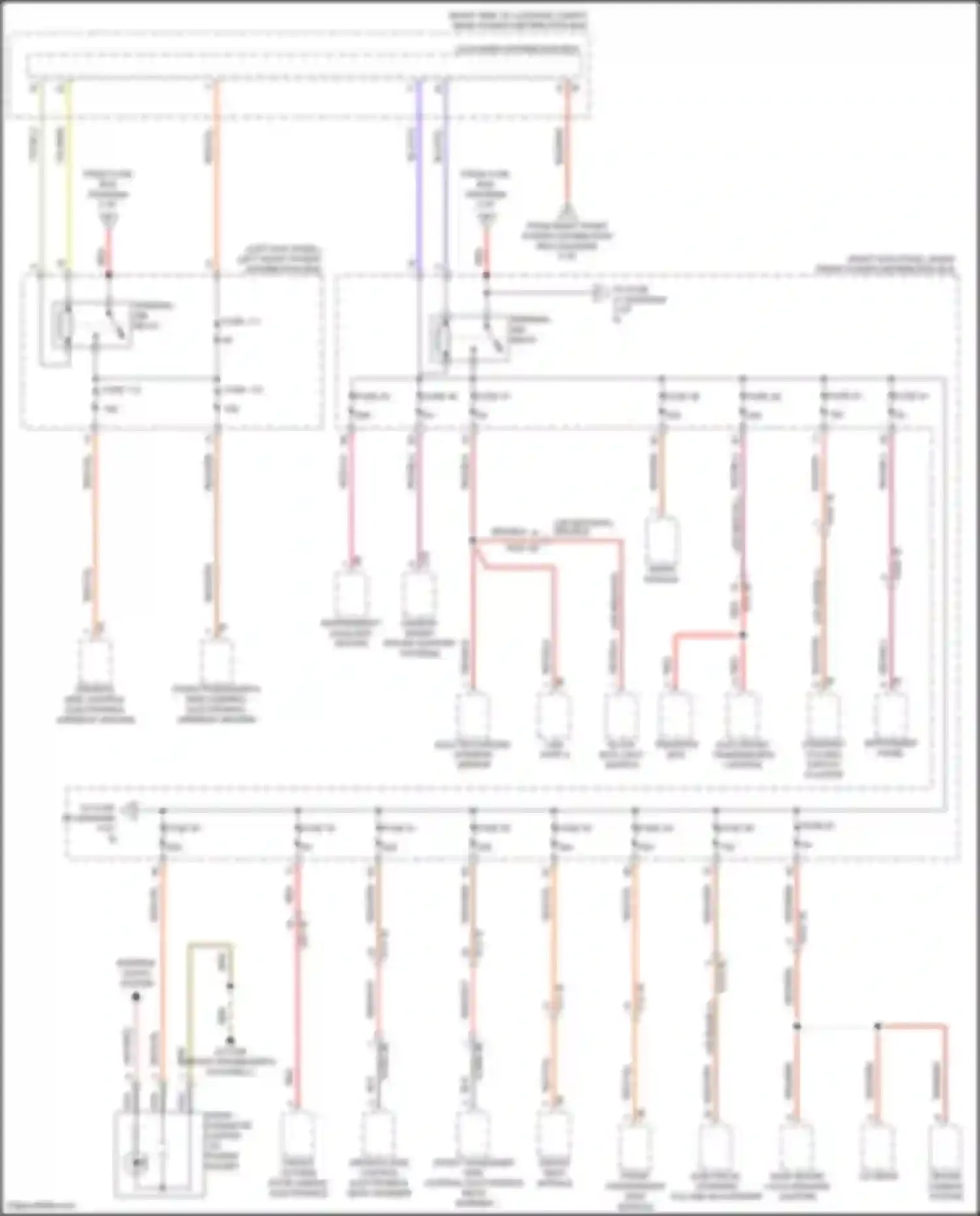 8 series BMW G14/G15 facelift (2022-2024): Power distribution circuit (3 of 8)